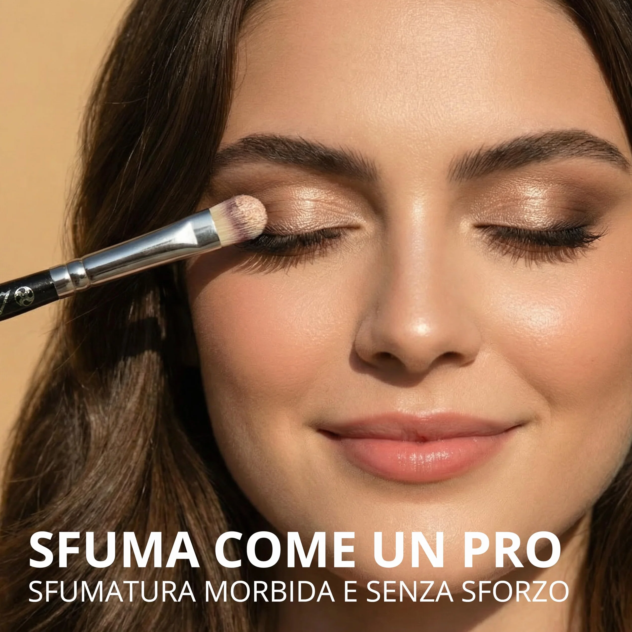Pennelli per Trucco Occhi Professionali - Make Up Kit di Pennelli per Ombretti, Eyeliner, Sfumato - La Miglior Scelta di Pennelli Essenziali di 7 Pezzi - Matita, Ombretto, Conico, per Definire