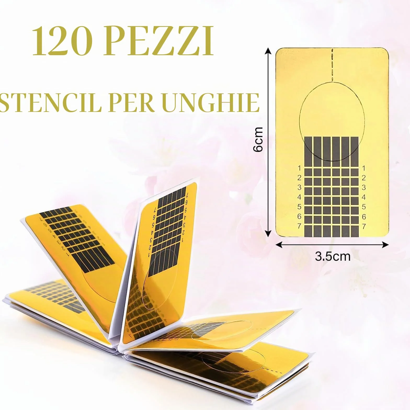 120 Pezzi Cartine per Ricostruzione Unghie, Cartine Nail Form,Cartine Gel Unghie,Cartine per Ricostruzione Unghie per Estensione