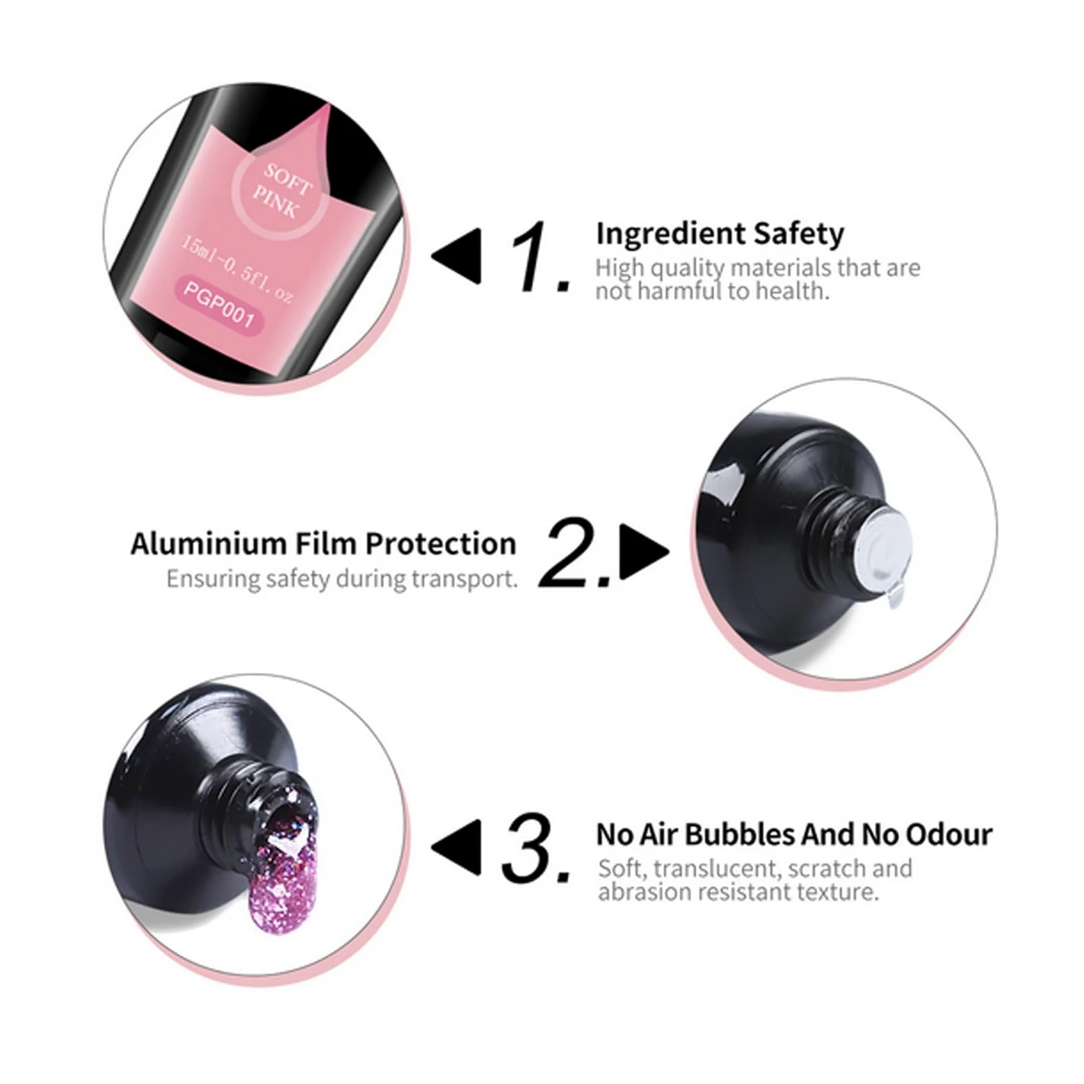 Kit Per Ricostruzione Unghie 6 Colori Leggeri | Gel di Finitura Professionale per Unghie Ideale per Viaggi Casa Ufficio Scuola Fidanzata Moglie