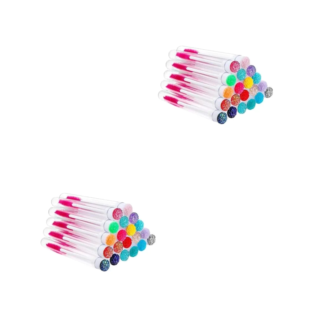 FRCOLOR 40pezzi Tubetti Trasparenti Per Mascara Con Bacchette Ricaricabili Per e Estensione