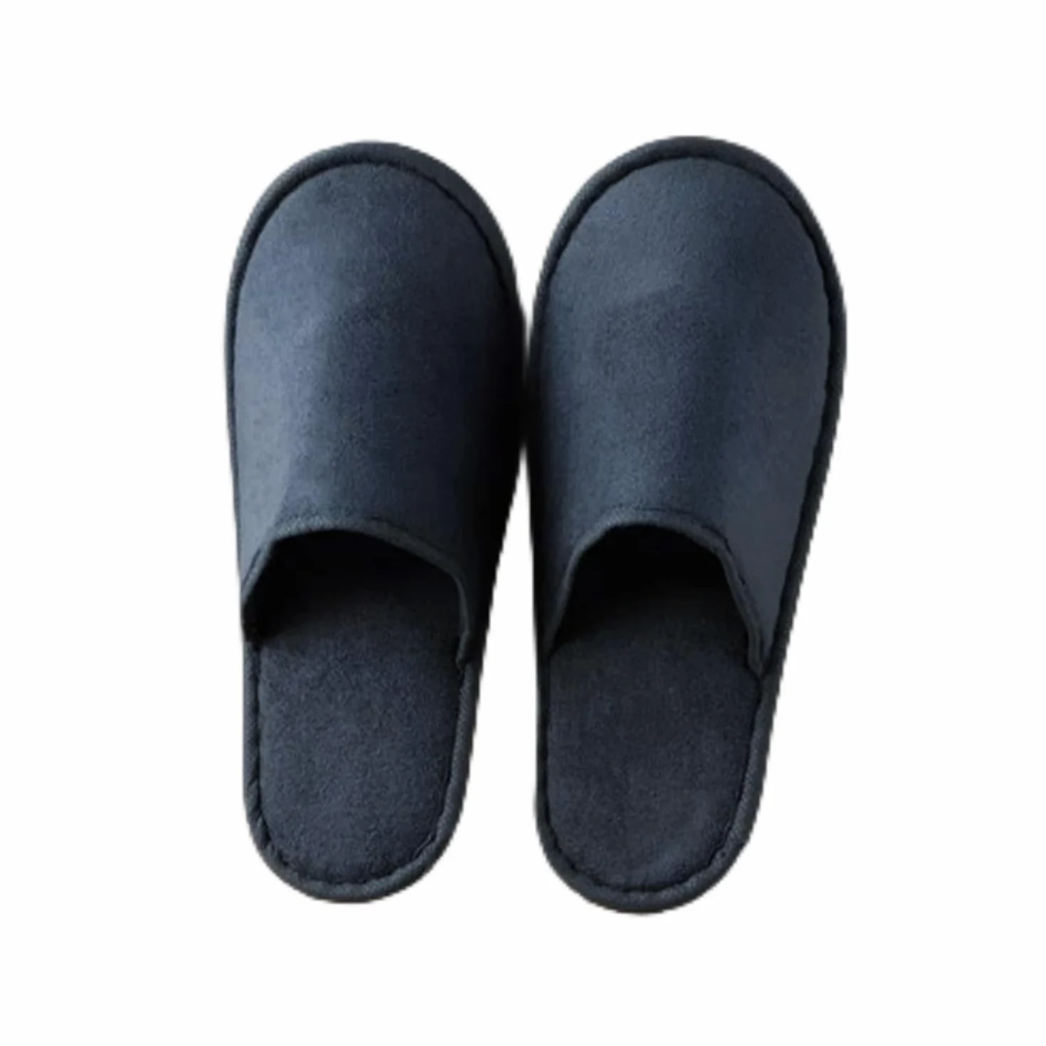 50 Paia Pantofole Monouso Tessuto Unisex Antiscivolo per Hotel Spa Viaggi | Ciabatte Usa E Getta Leggere Traspiranti Suola Spessa Bianco Nero Taglia 42 Adulti