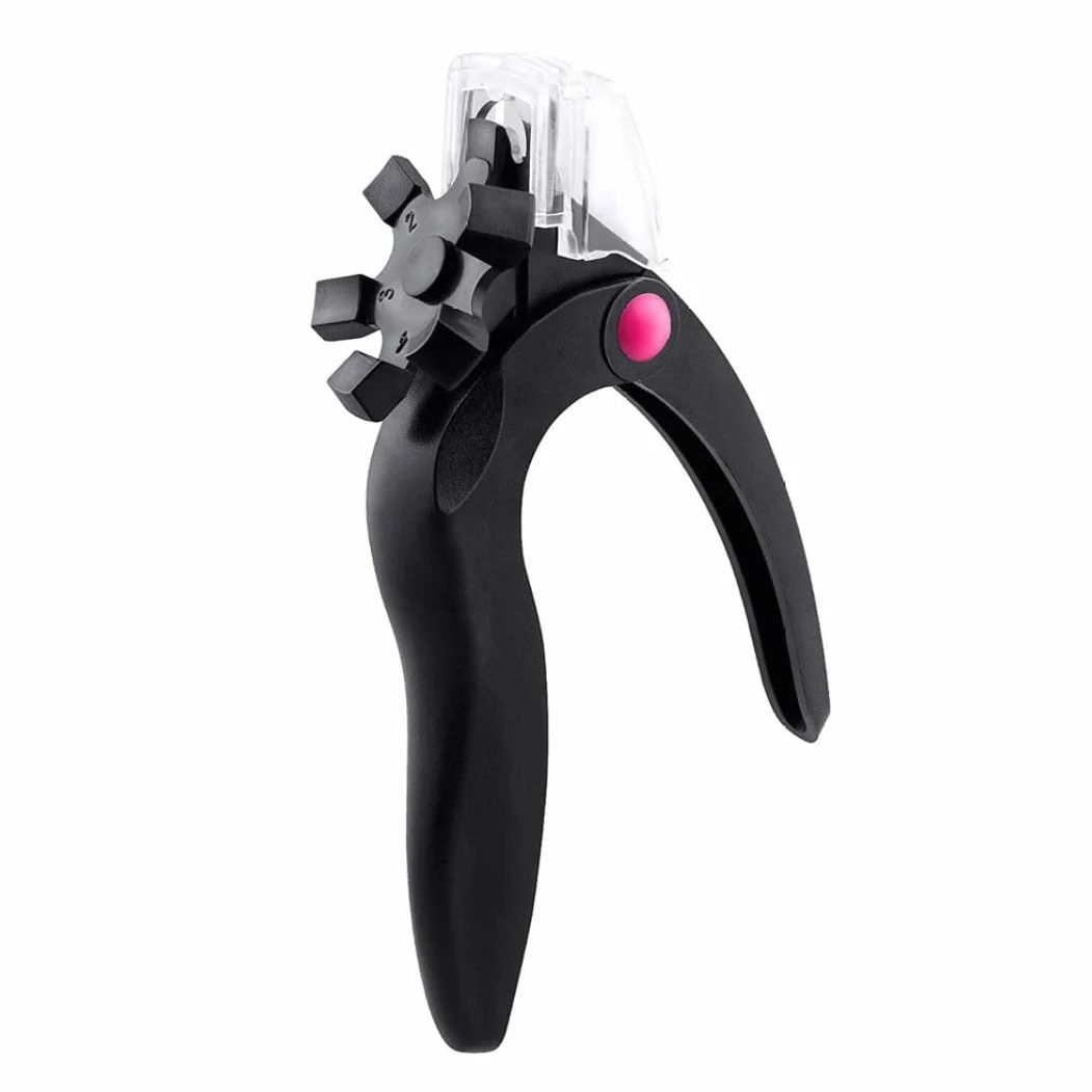 Tagliaunghie acrilico a forma di U forbici nere attrezzature bellezza