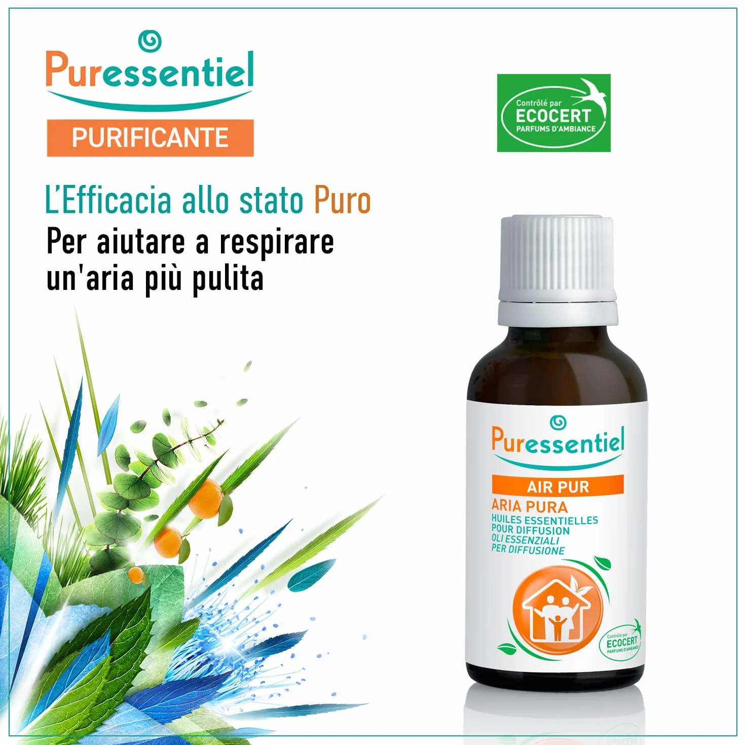Puressentiel Purificante Miscela Oli Essenziali per Diffusione Aria Pura 30 ml