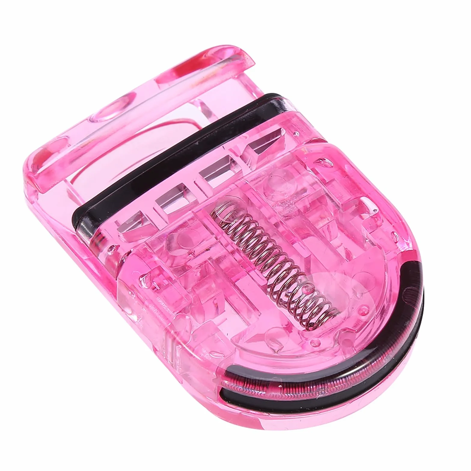 Jurupi Mini Clamp/Holder per Bigodino per Ciglia Portatile con Calittini Ciglia in Gomma Clamp/Holder Cosmetici di Cosmetica Rosa (Rosa)