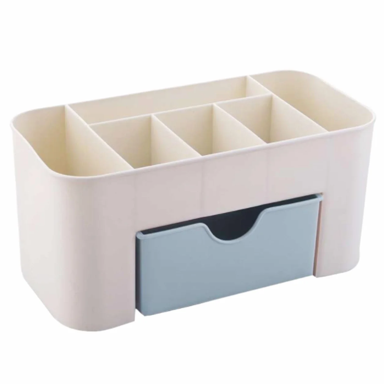 Organizer Smalti per Unghie Rossetti Scatola Porta Cosmetici, Gioielli, Collana, Smalto for Unghie Accessori Bellezza(Blue)