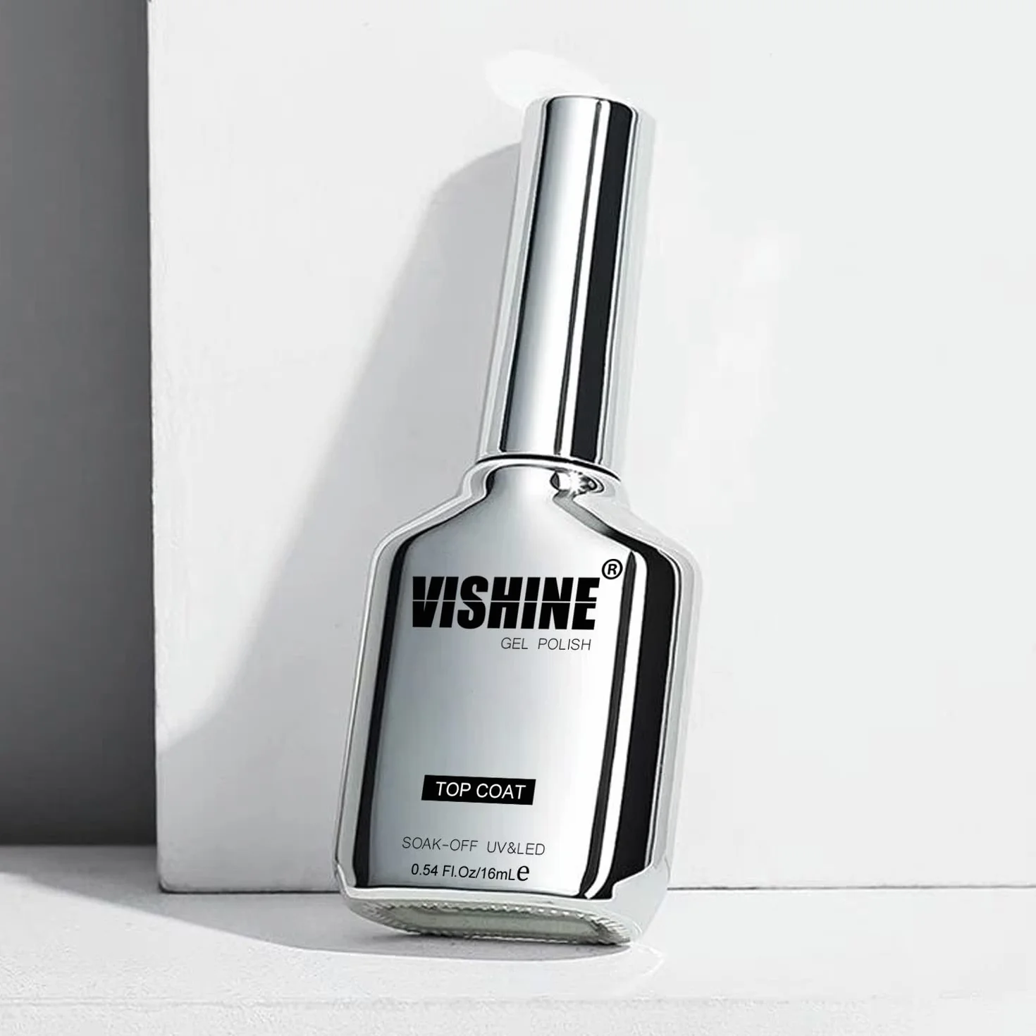 Vishine Smalto gel semipermanente ultra lucido top coat no wipe 2 x 16 ml