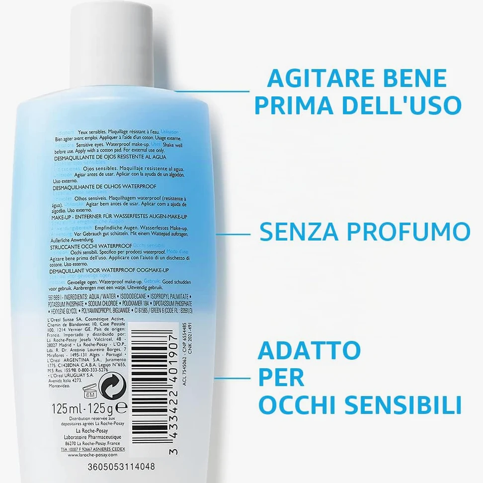 La Roche Posay Respectissime démaquillant yeux waterproof 2x125 ml
