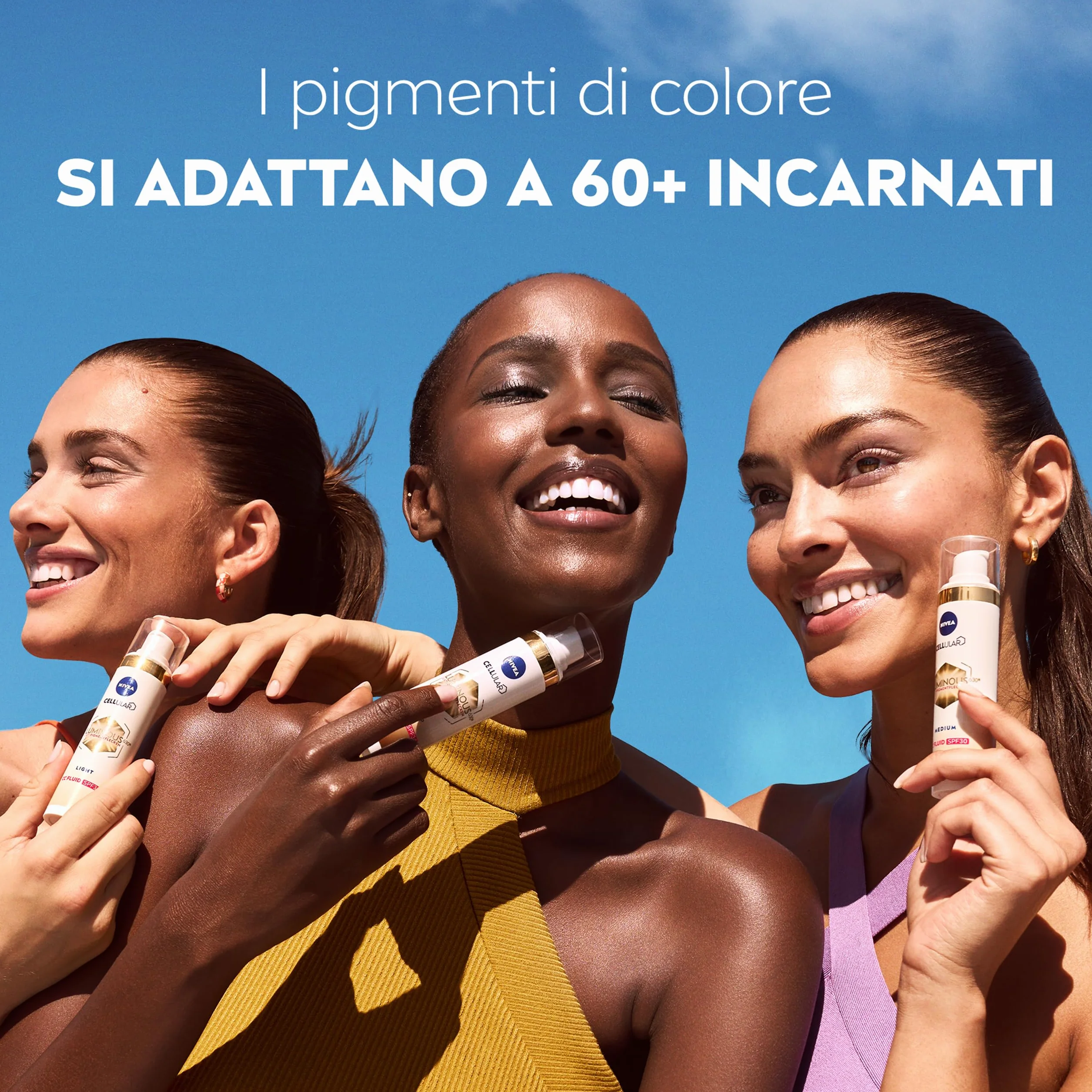 NIVEA Luminous630 Fluido CC Cream SPF 30 3-in-1 Light 40 ml, Crema colorata viso con pigmenti incapsulati e tripla azione anti-macchie, Crema antimacchie viso con Acido Ialuronico e Thiamidol