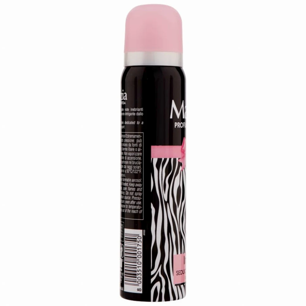 MALIZIA - Deodorante Donna Intense Seduction Profumo, deodorante spray da donna, 100 ml + portachiavi gratuito Beni Culinari