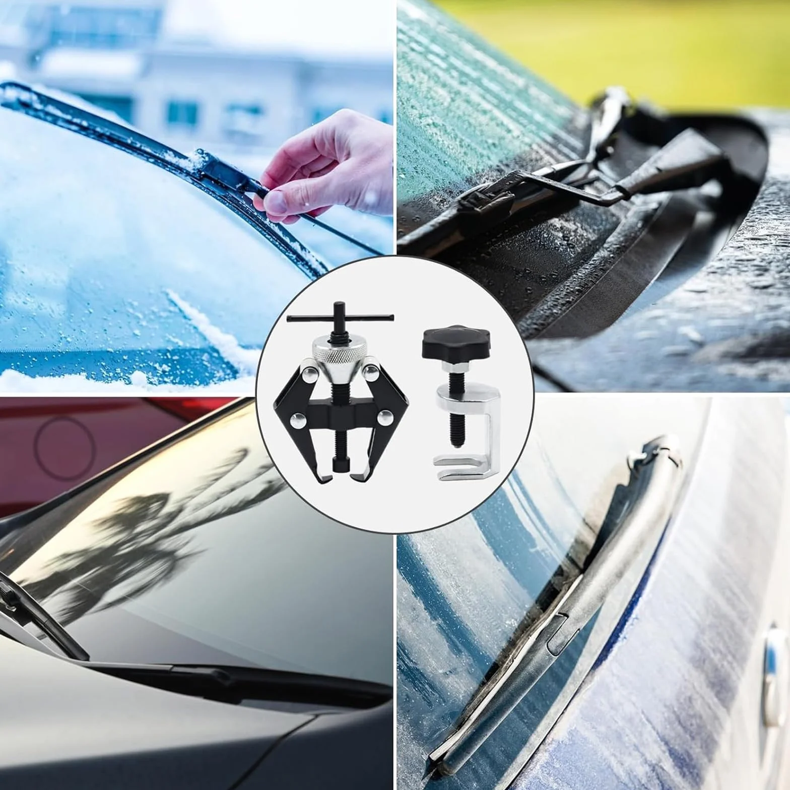 Estrattore Tergicristallo Auto Universale Regolabile 9-30mm 3 Pezzi