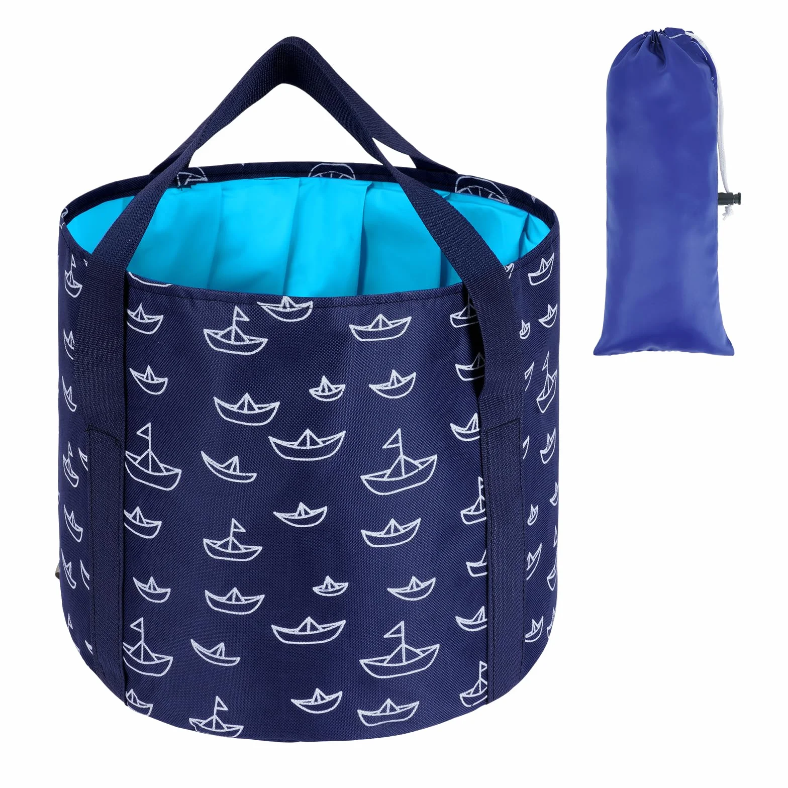 Flintronic Secchio Pieghevole per Piedi Ammollo 25 L, Bacino Portatile per Pediluvio, Secchio Pediluvio da Viaggio in Tessuto Oxford Impermeabile, per Viaggi, Pesca, Lavaggio Auto, Pediluvio