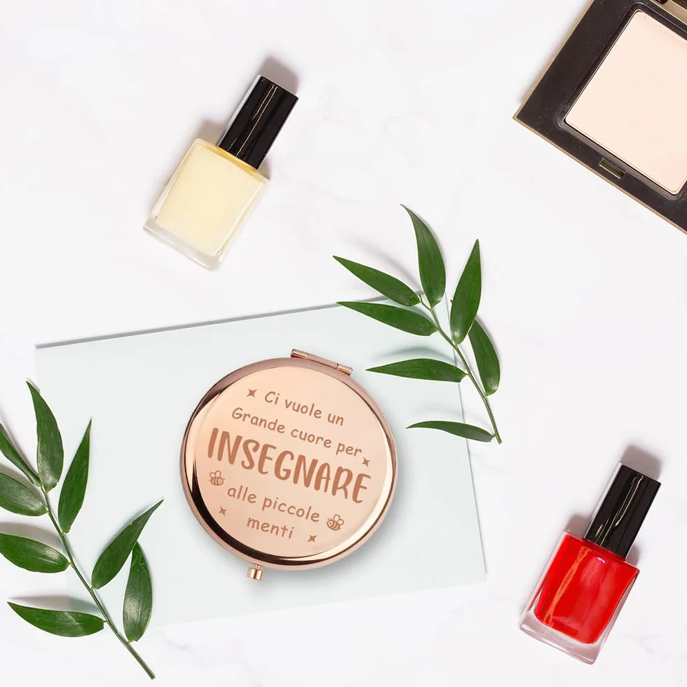 Regalo Maestra Specchio Compatto Idee Regalo Insegnanti Fine Anno
