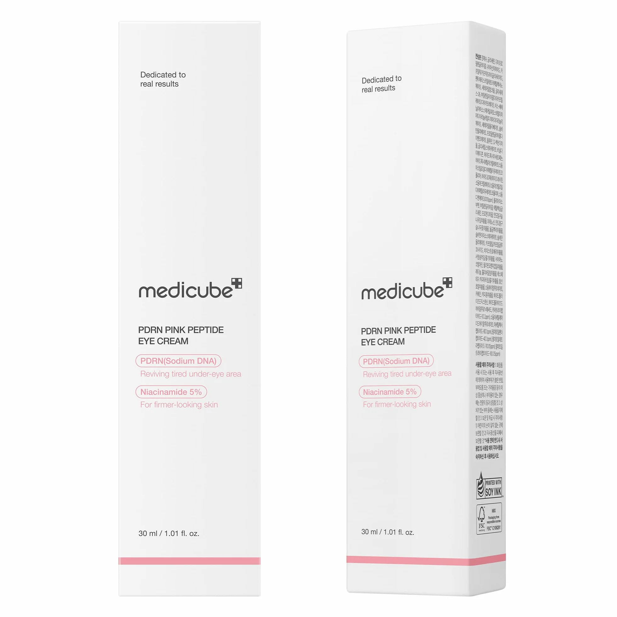 medicube Salmon DNA PDRN Pink Peptide Eye Serum 1,01 fl.oz – Siero occhi con Niacinamide e Retinolo puro per linee sottili e tono irregolare