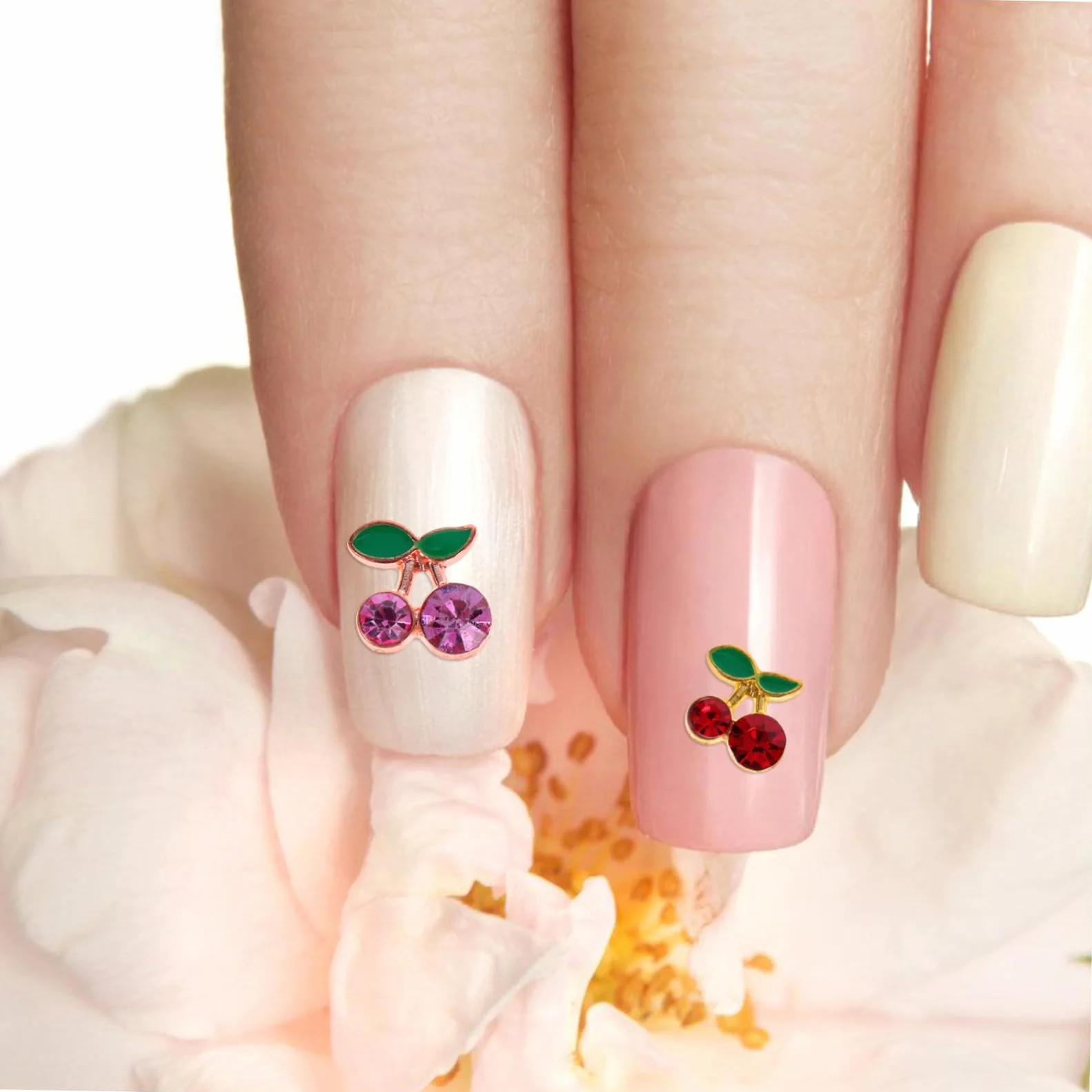 Healvian 160pezzi Decorazioni Per Unghie Forma Di Strass Rossi Per Nail Art Creativa e Elegantper Manicure e Feste