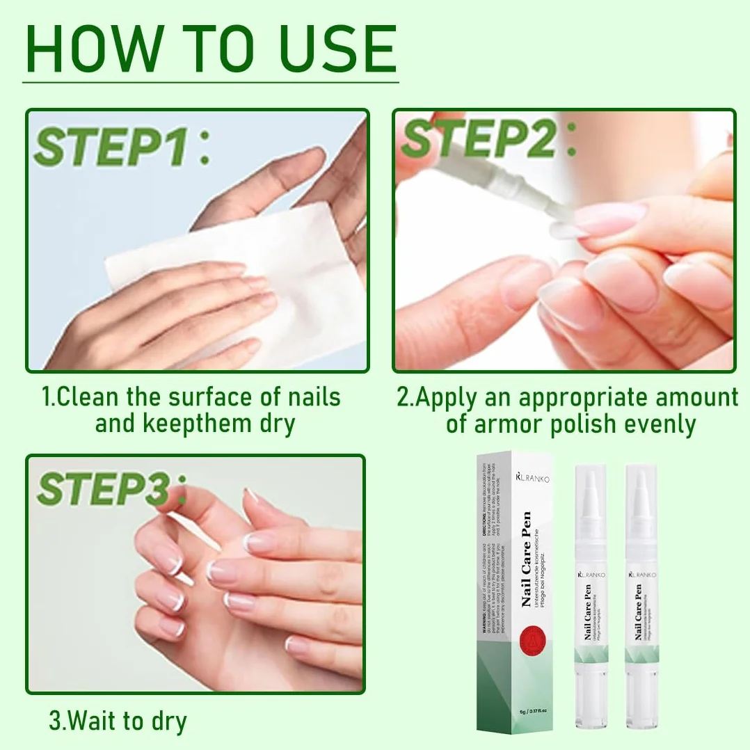 2 Pezzi Nail Care Pen, Penna per la Cura Delle Unghie