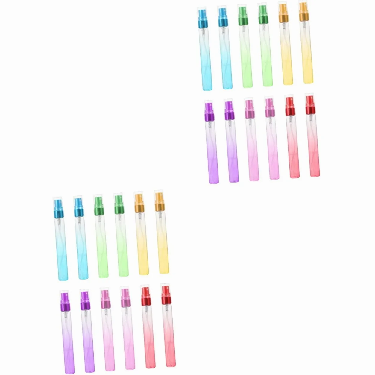 MAGICLULU 2 Set Da 10 Ml Di Flaconi Di Profumo in Vuoti Ricaricabili Da Viaggio Per Articoli Da Toeletta Set Di Pompe Per Prodotti Fatti A Mano E Fragranze 12 Pezzi * 2