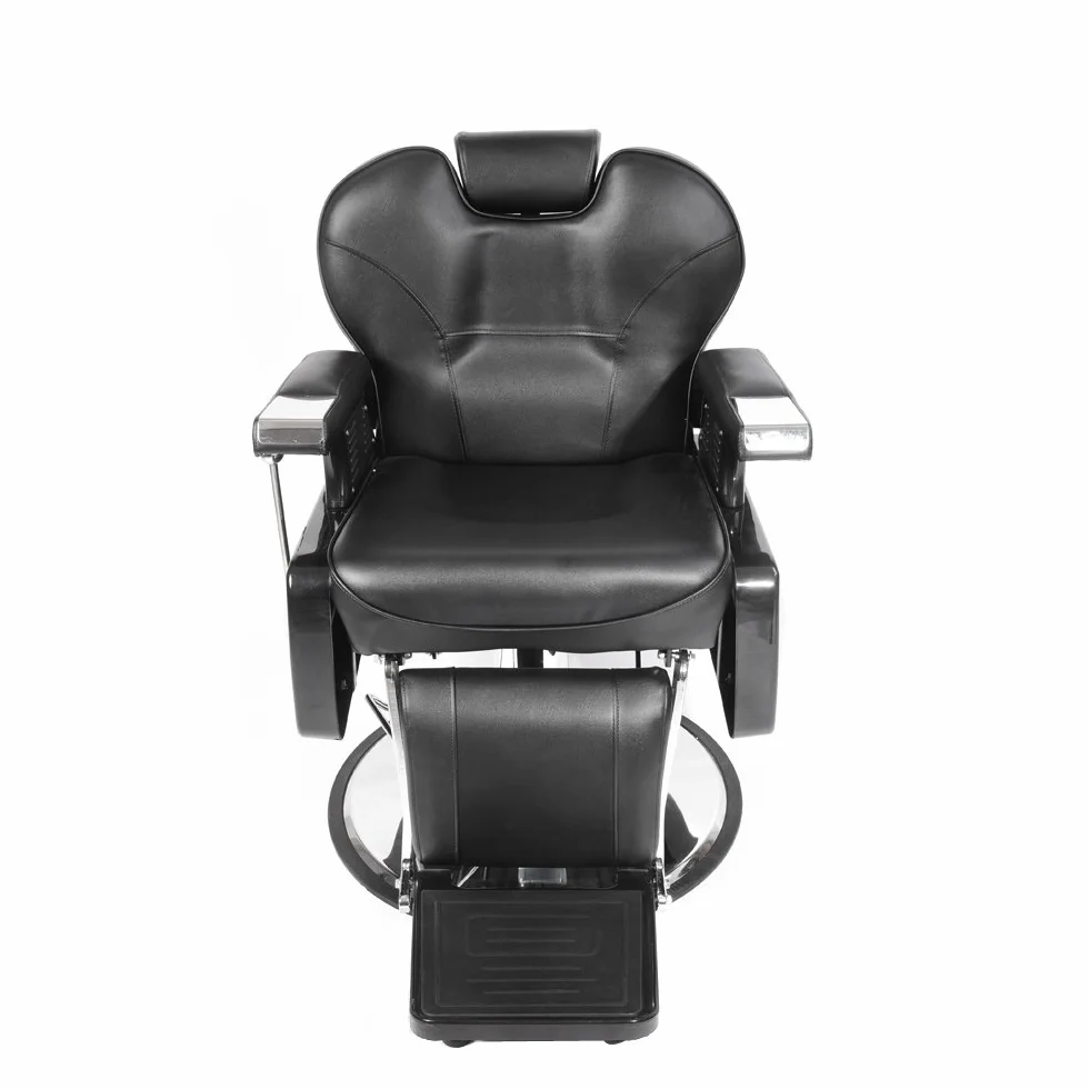 Poltrona da Parrucchiere Reclinabile Idraulica a 360° per Salone Professionale, 96 x 94 x 84 cm, Nero