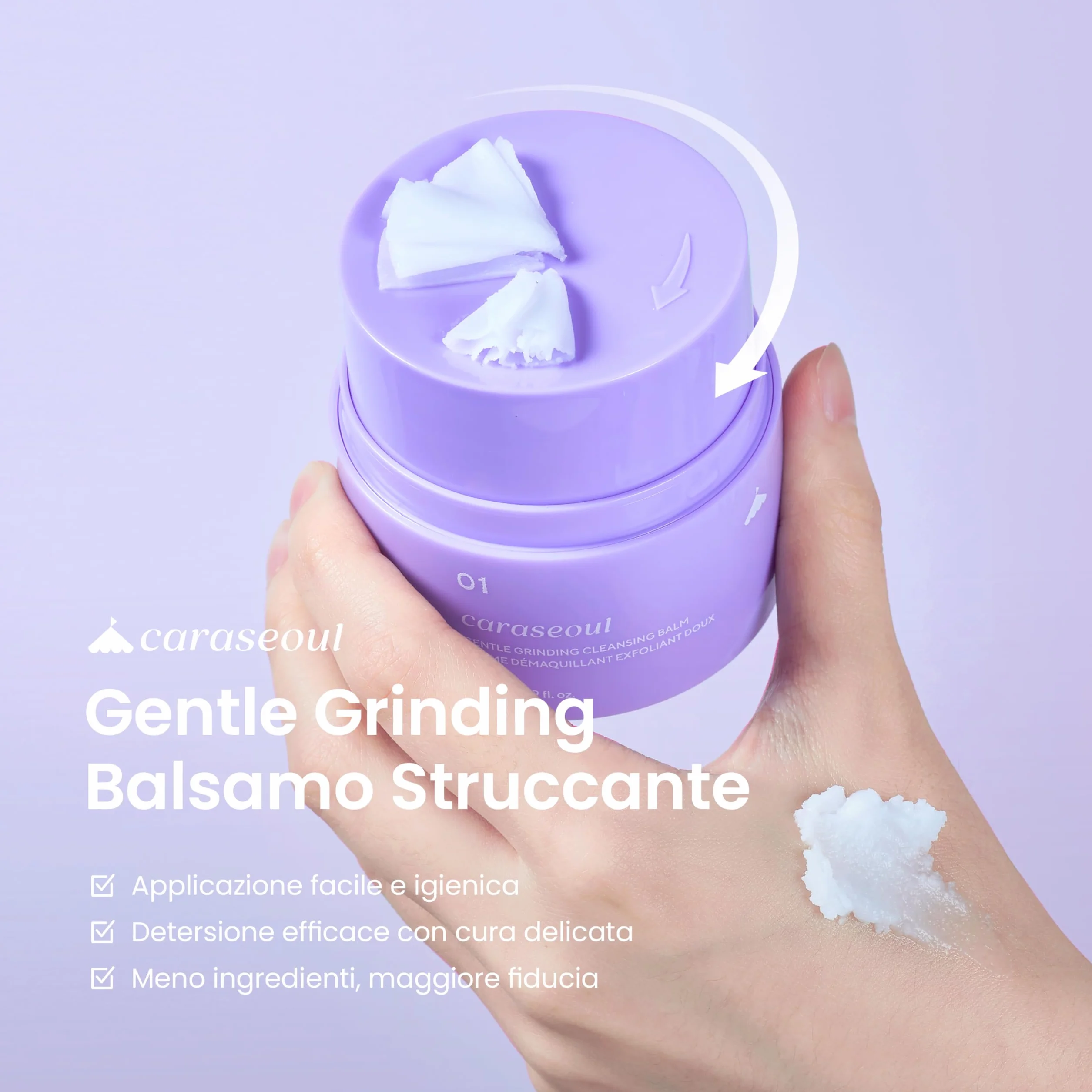 Caraseoul Gentle Grinding Burro Struccante Detergente Viso Coreana BHA Acido Salicilico Bakuchiol 50ml