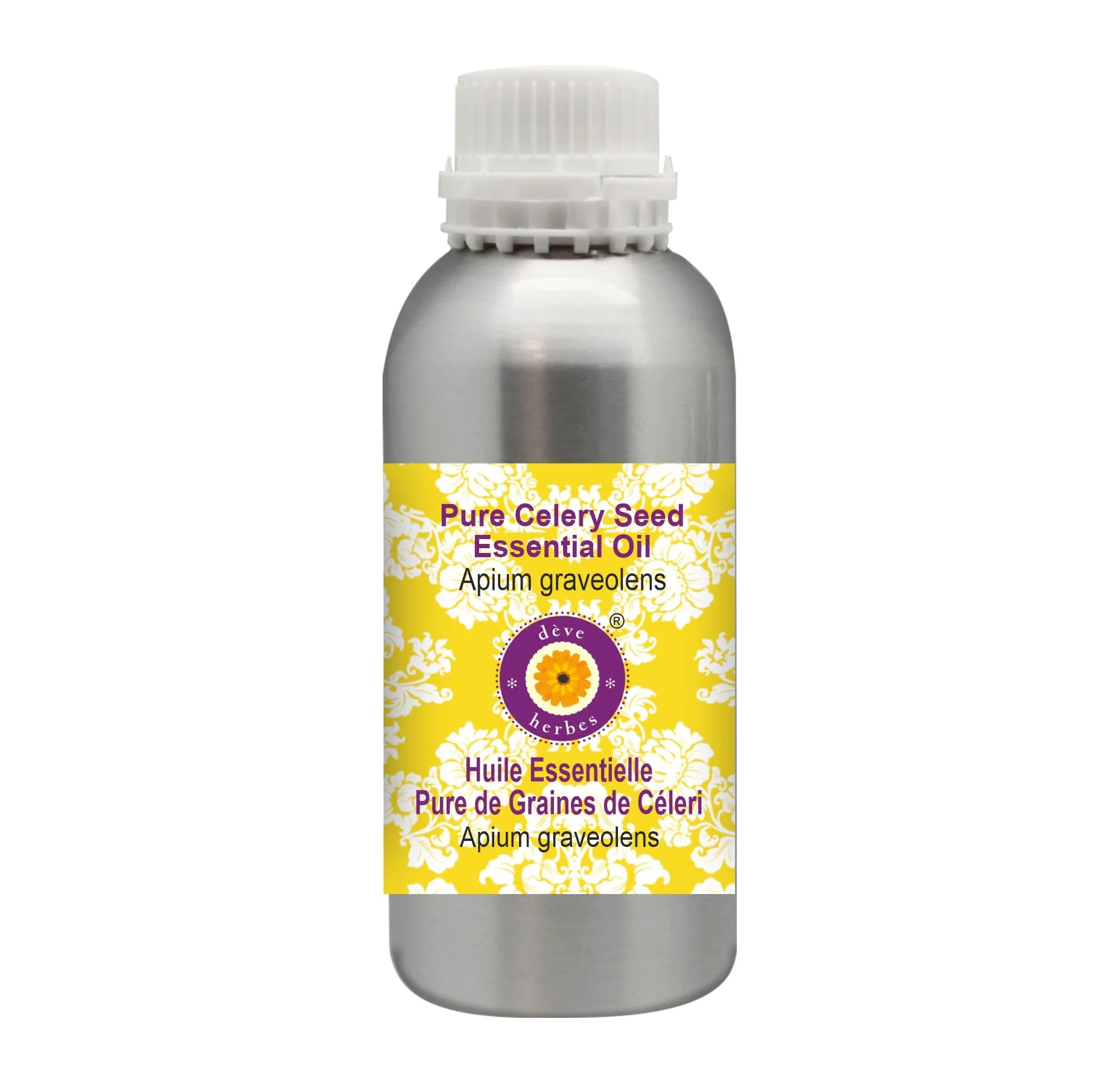 dève herbes Olio essenziale di semi di sedano puro di (Apium graveolens) distillato a vapore di grado terapeutico naturale al 100% 630ml (21.3 oz)