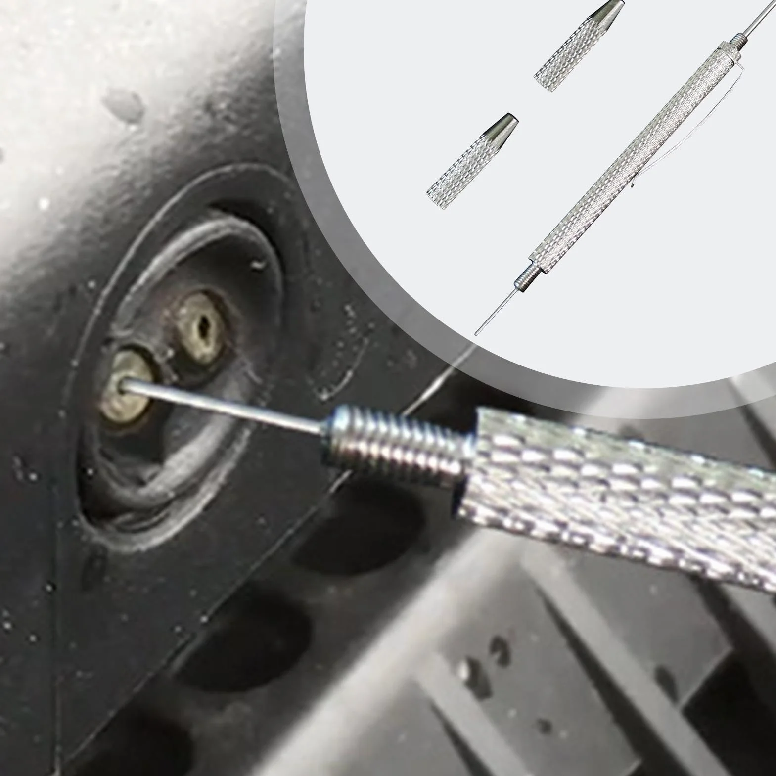 Ago per ugello parabrezza 2 in 1 pulizia regolazione ugelli lavavetri auto strumento manuale rimuovere intasamenti