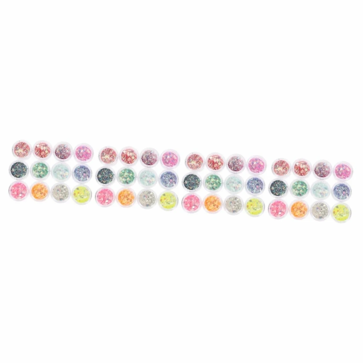 48 Scatole Scintillio Glitter Per Il Trucco Del Festival Gel Per Unghie Accessori Per Feste Glitter Per Il Trucco Del Viso Corpo