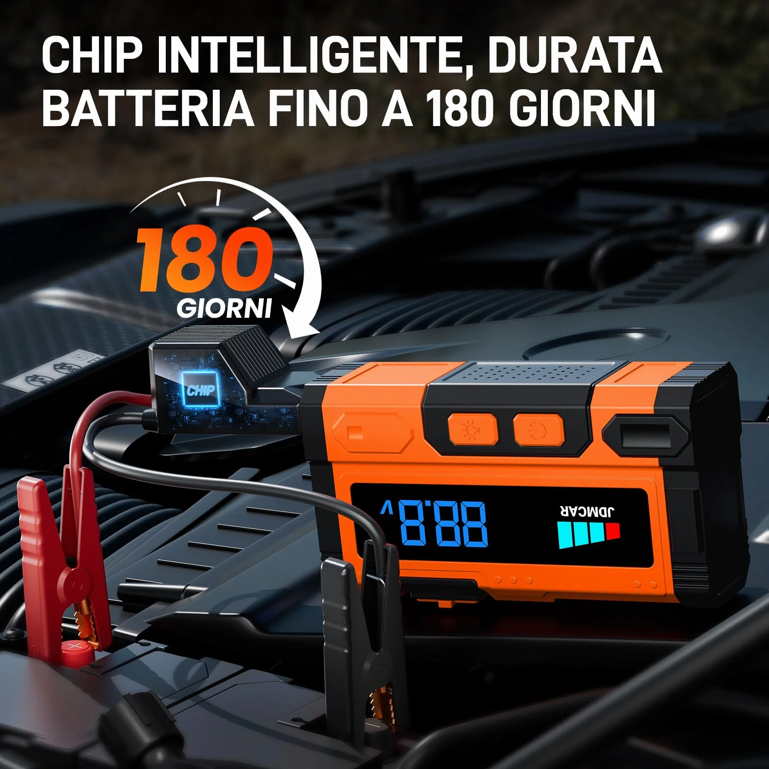 9000A Booster Avviamento Auto Avviatore Batteria per Auto Moto 9.0L Diesel 8.5L Portatile LED LCD