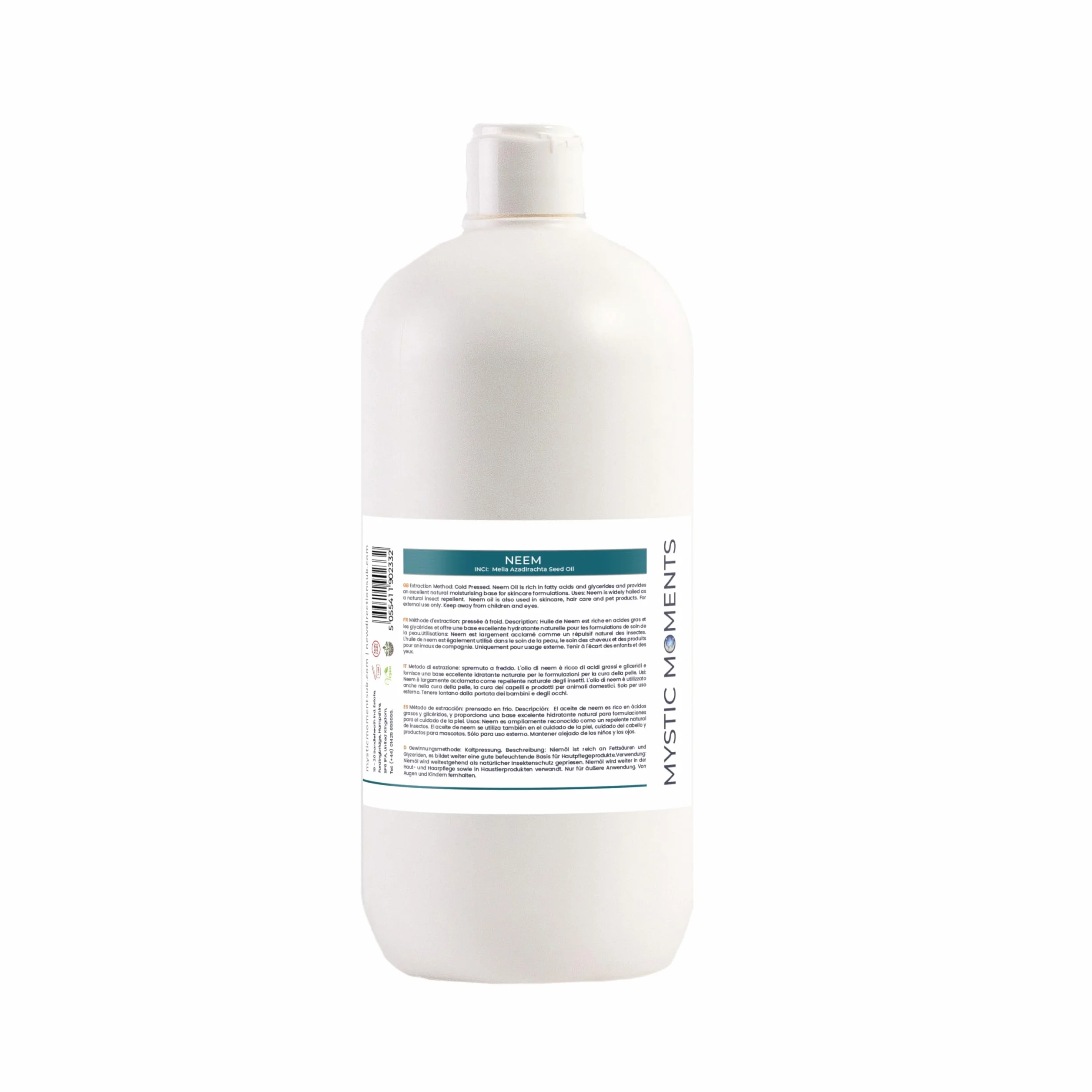 Mystic Moments Olio vettore di Neem 1 litro 100% puro