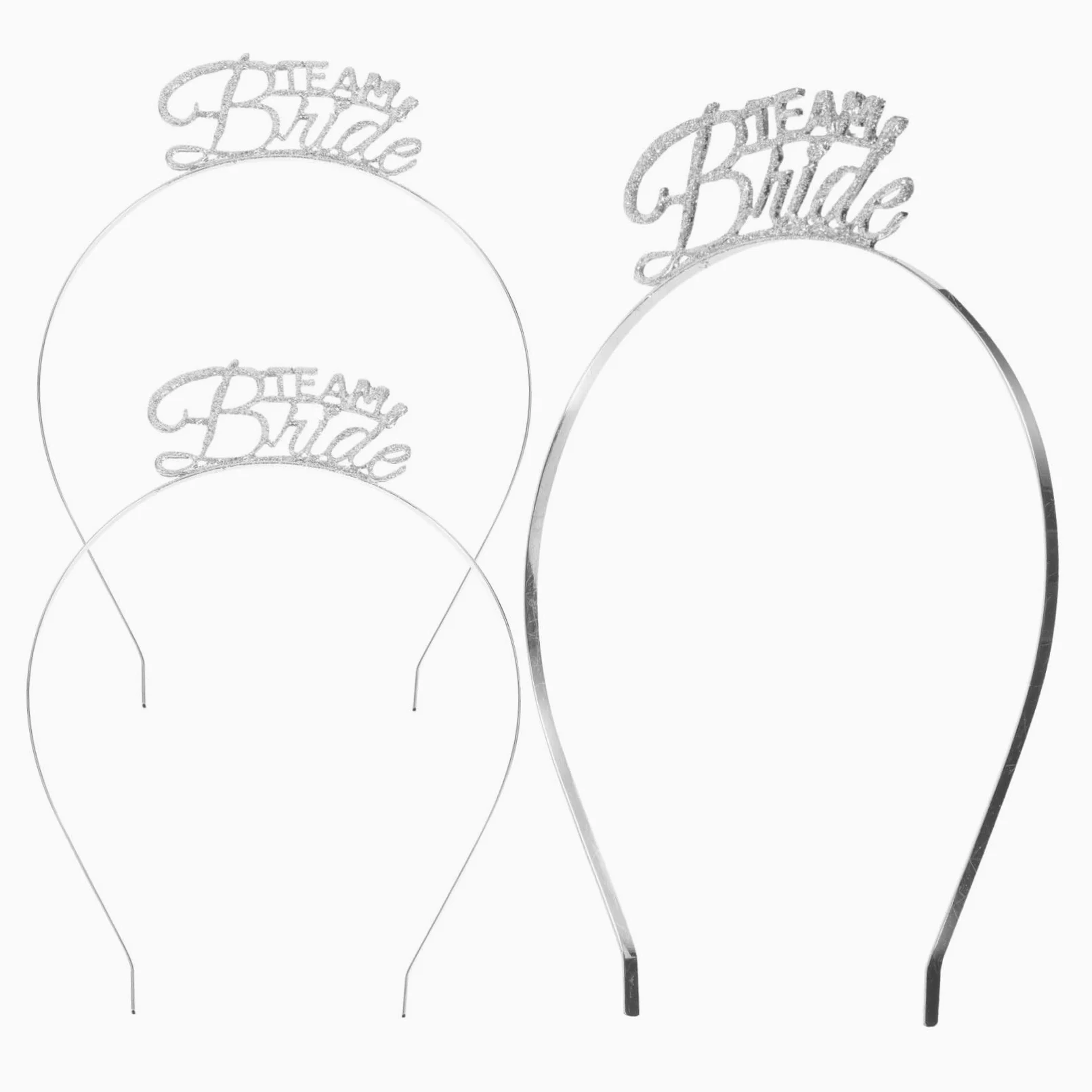 Fascia Per Chioma in Metallo Per Addio Al Celibato Set 3 Pezzi Decorazioni Per Feste Singole Copricapo Resistente e Attraente Per Serate Tra Ragazze