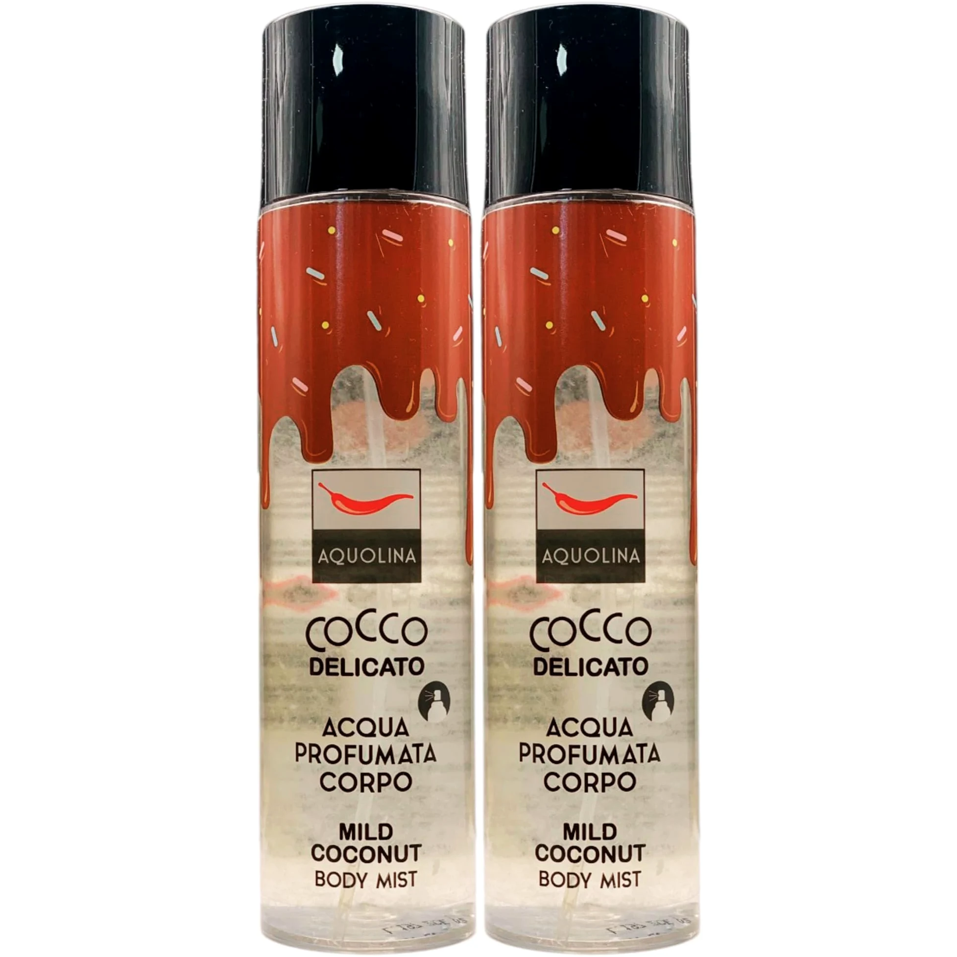 Acqua Profumata Corpo COCCO Delicato, Avvolge La Pelle Con Dolci e Fresche Note Di Cocco, Donando Una Sensazione Di Freschezza e Leggerezza Che Dura a Lungo 236ml (2 Spray)