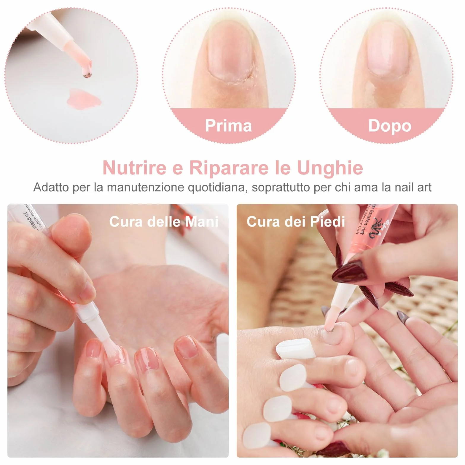 AISEELY Olio Nutriente per Cuticole Unghie - Set da 15 Penne per Manicure/Pedicure, per Riparare e Idratare Cuticole Secche e Unghie Screpolate