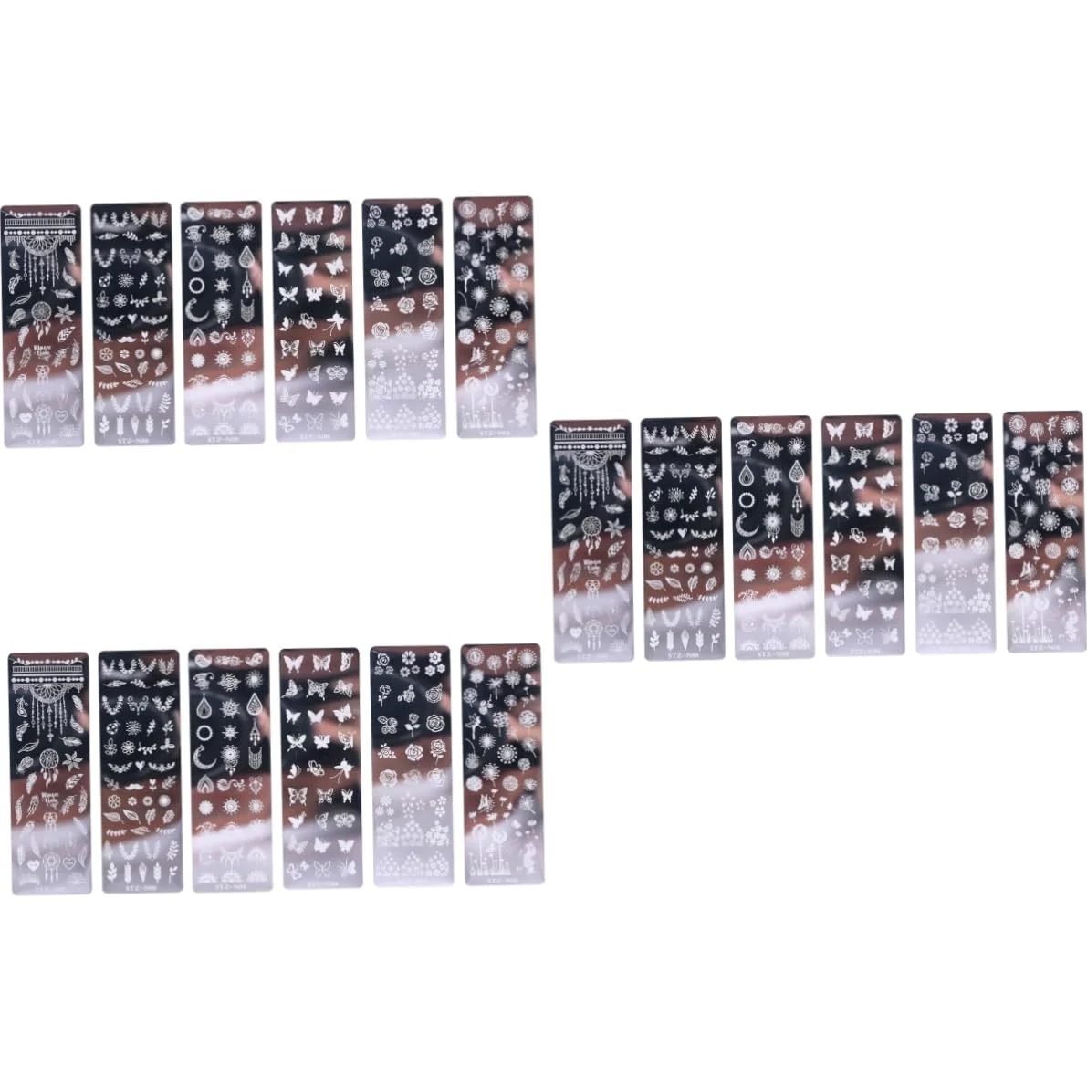 3 Set Piastre Per Stamping Unghie Con Design Floreali E Farfalle Template Per Nail Art Per Donne Facile Usare Inossidabile Per Decorazioni Eleganti E Festive 6 Pezzi*3
