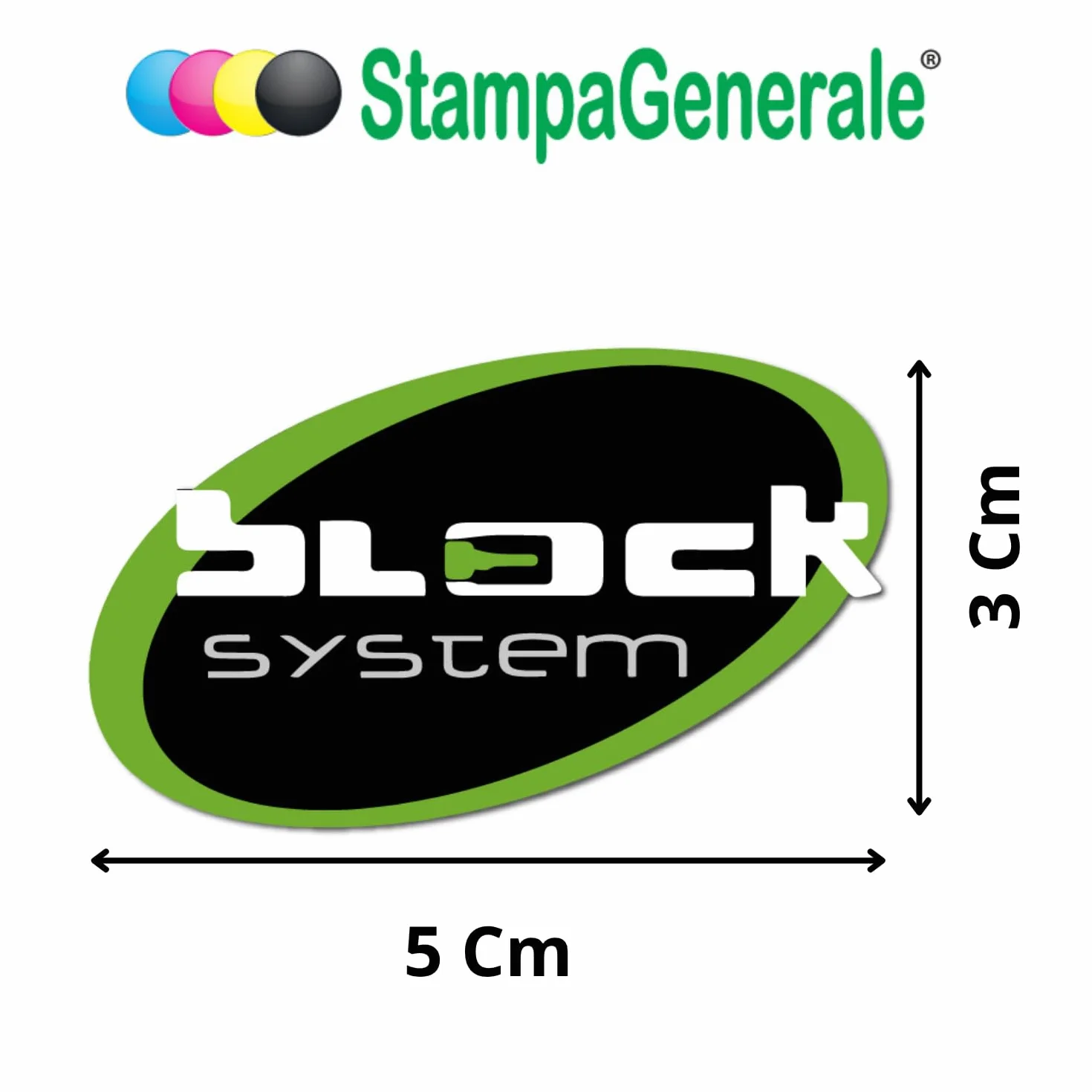 Adesivo Antifurto Block System per Veicoli PVC Resistente 5,5x3 cm Applicazione Interna