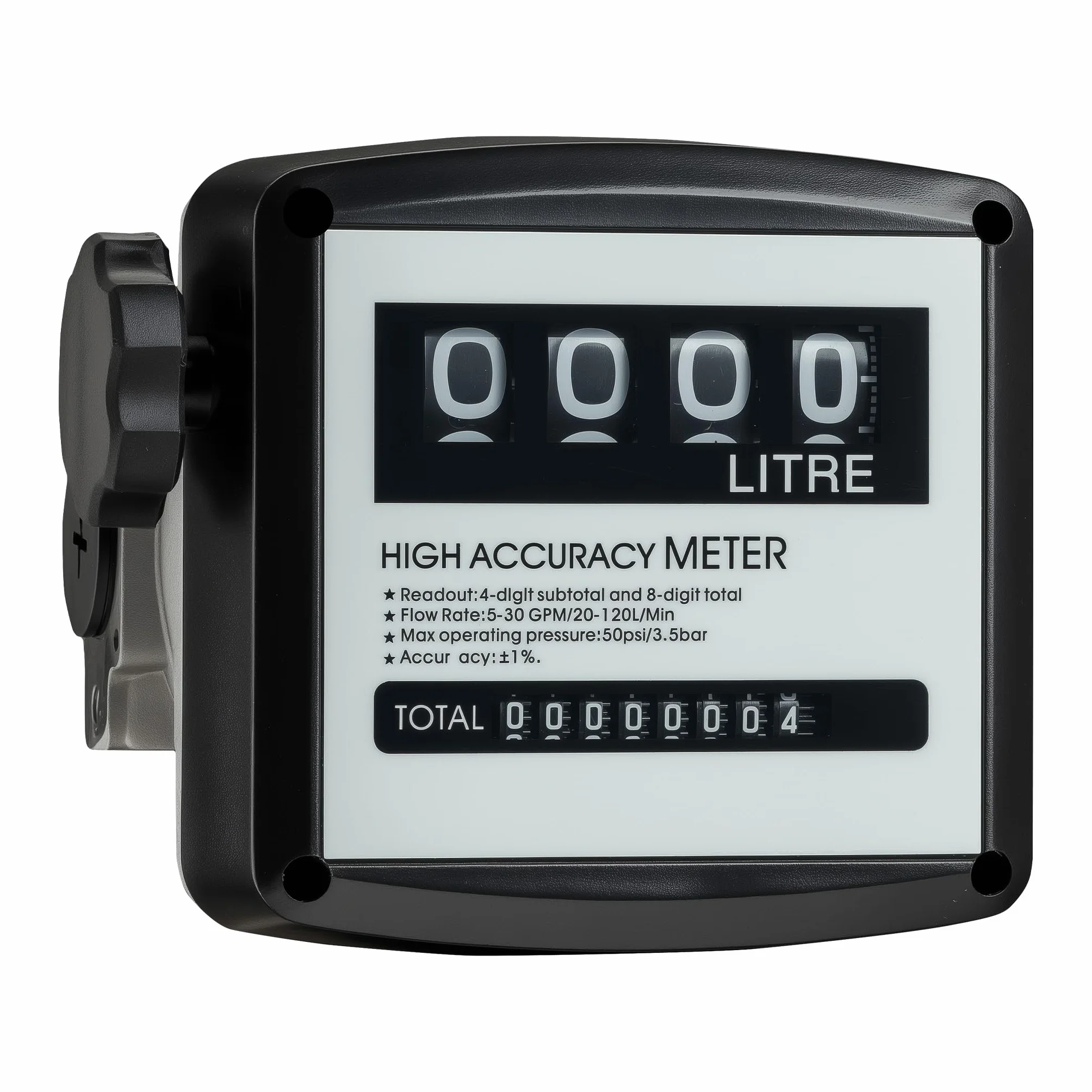 Contatore per pompa gasolio diesel 3,5 bar 20-120 l/min 25,4 mm indicatore flusso