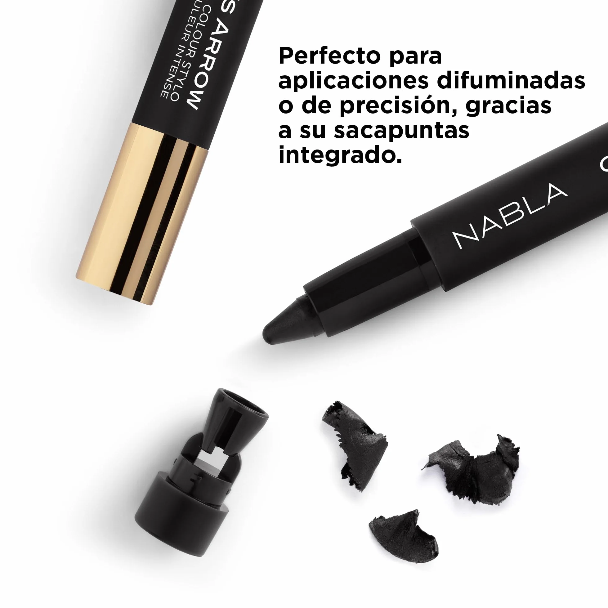 NABLA Cupid's Arrow Longwear Stylo Black Matita Stylo Alta Pigmentazione Liner Multiuso