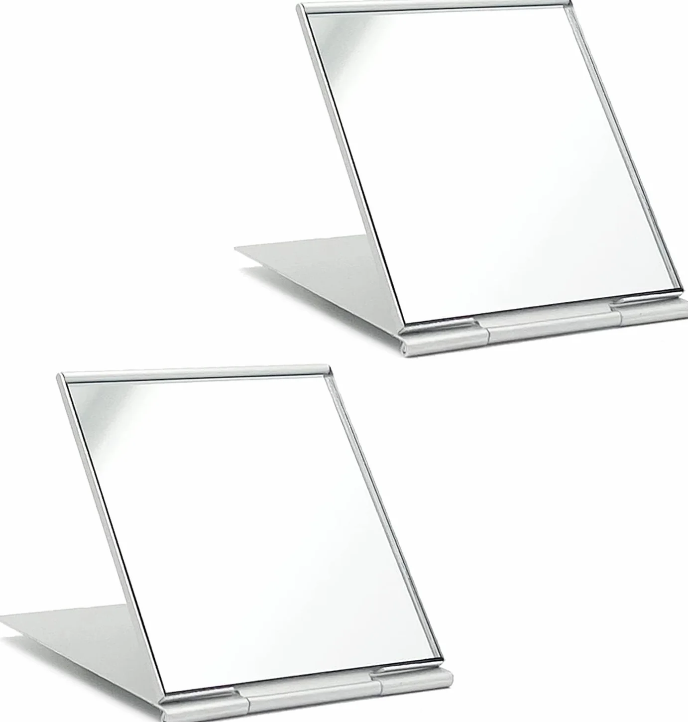 Colexy Specchio a Mano 10x7 cm Pieghevole Tascabile Cosmetico Portatile