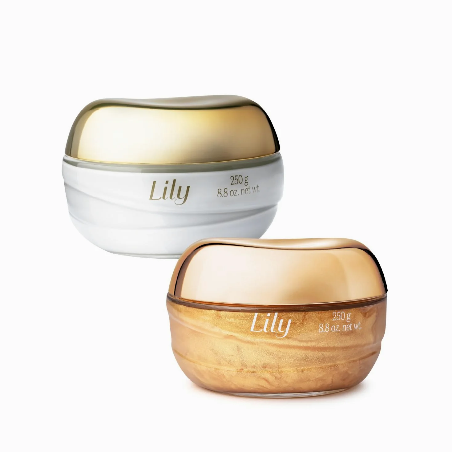 O Boticário Lily | Set regalo | Crema corpo 250 g + Glow 250 g | Set regalo da donna, crema corpo 250 g + gel-crema Lily Glow da 250 g, profumo di giglio, idrata e illumina, vegano