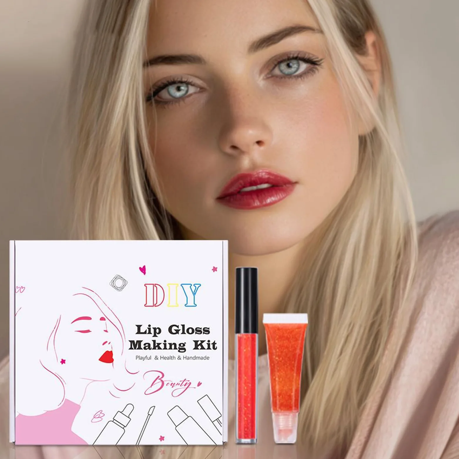 Kit Completo per la Creazione di Lucidalabbra Set Artigianale di Gloss | Kit Fai Da Te Per Creare Il Lucidalabbra Per Donne Ragazze Amanti Del Trucco Principianti Adolescenti Prin