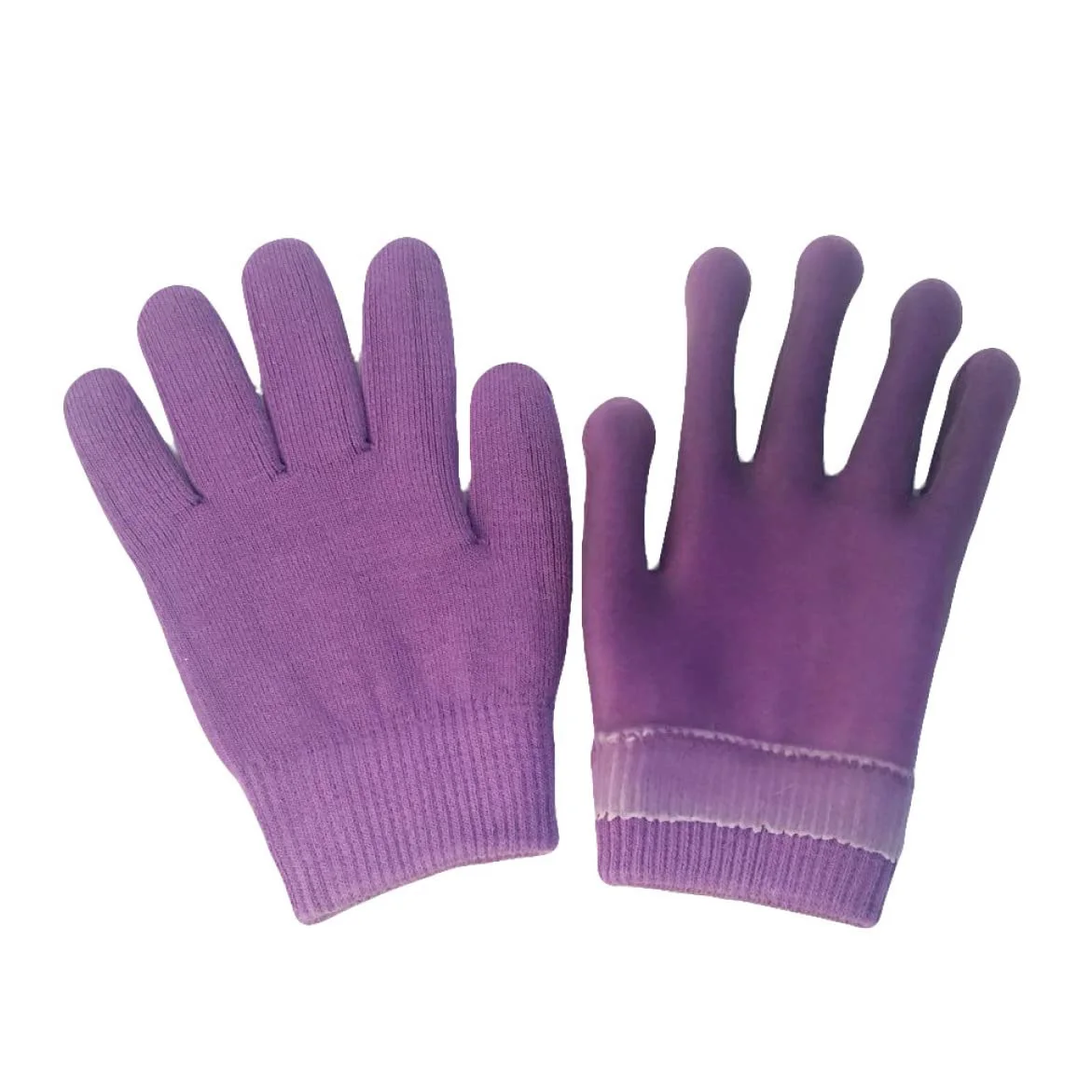 FRCOLOR 2 Pezzi Screpolato Re per Pelle E Guanti Idratanti Cura ' Guarire Cotone con Gel Ruvido Termoplastico Bellezza Piedi Calzini Spa Viola Secco