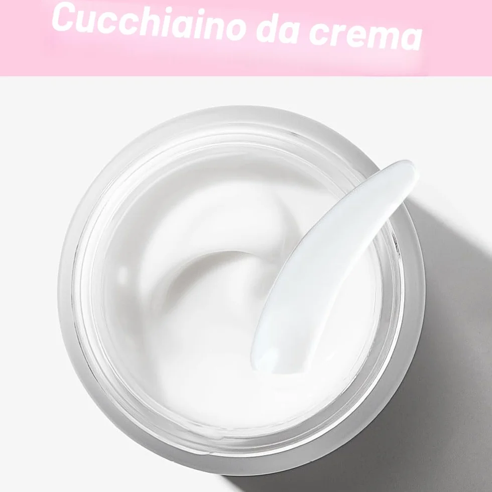 Aeuezxx Contenitori Vuoti Trasparenti, 10 Pcs Contenitori per Crema 10 Pcs Mini Spatola, Contenitori per Cosmetici, Contenitori per Campioni da Viaggio, Spatola per Trucco, Maschera Spatola