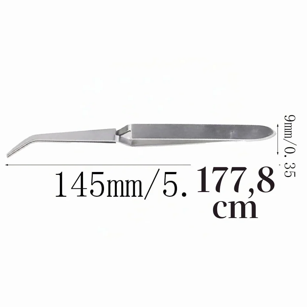 Pinzette per Unghie in Acciaio Inox, Pinze Manicure Multifunzione per Unghie Gel