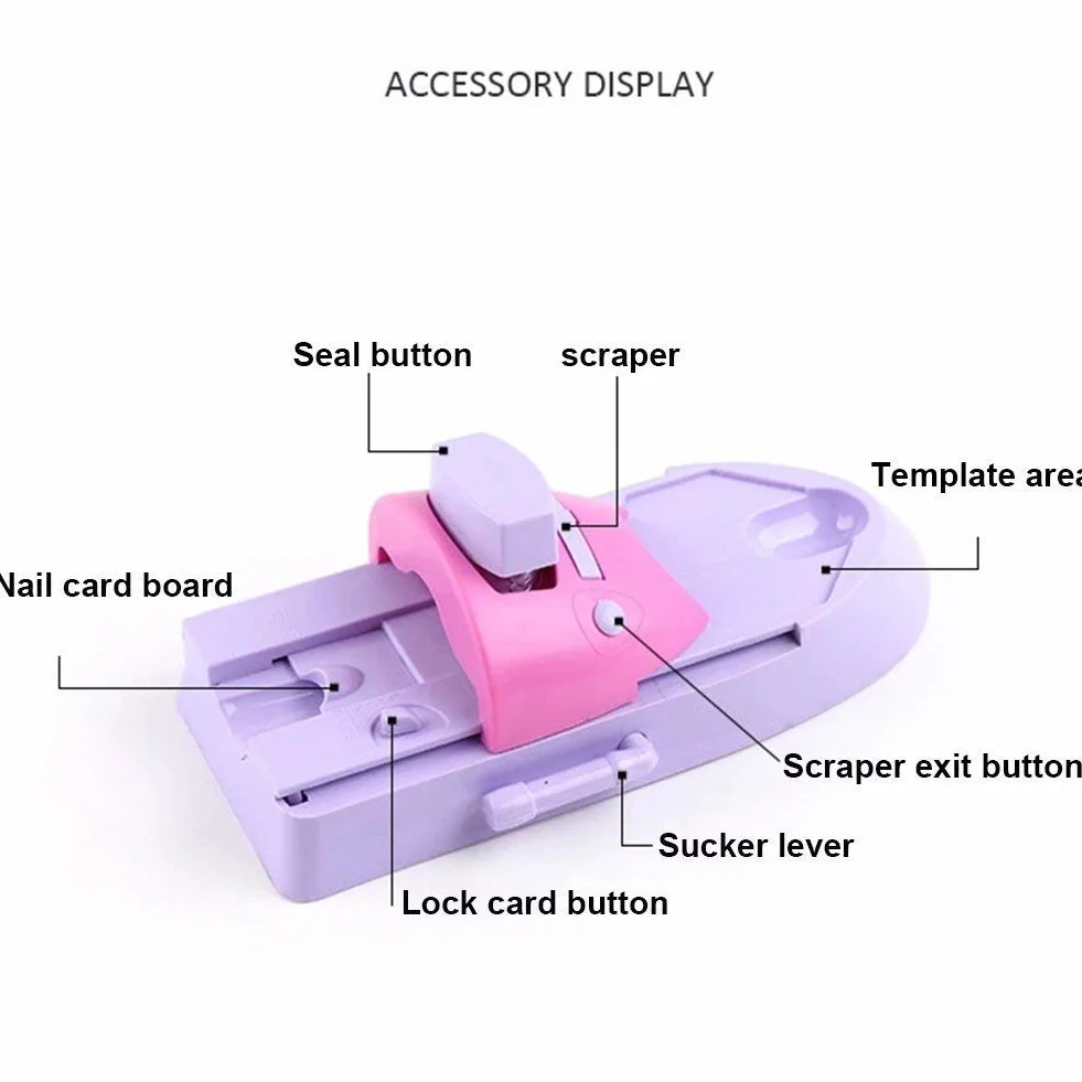 Nail Art Stampante,Nail Printing Machine Nail art Tools per Stamping Colori Disegno