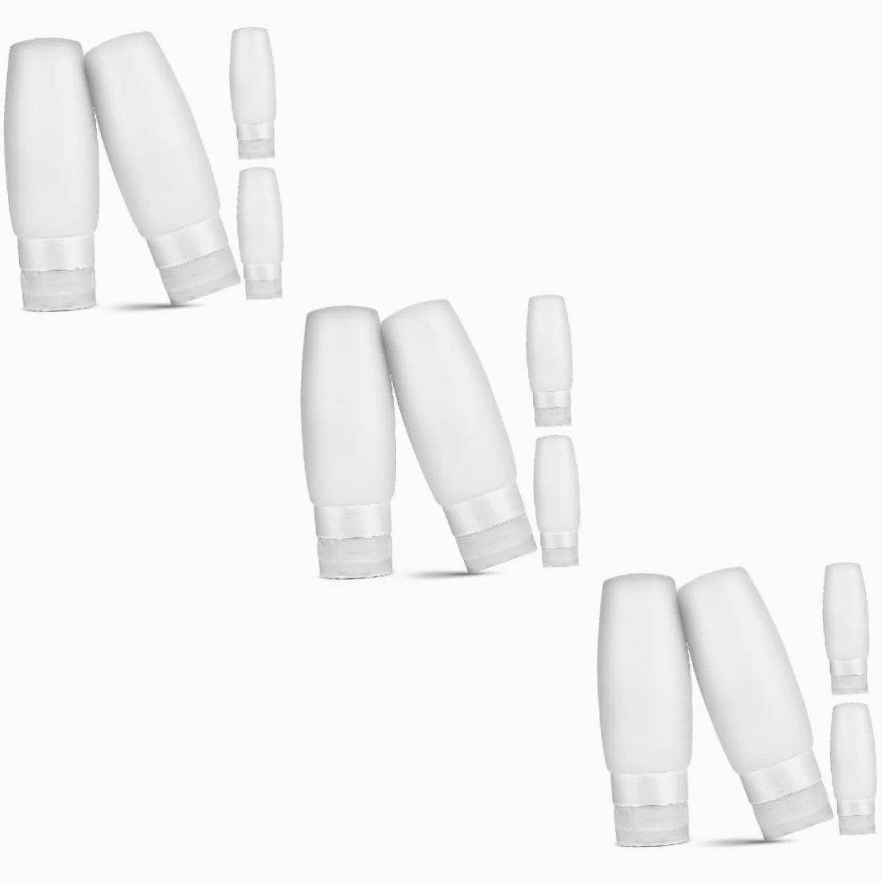 Didiseaon 12pezzi Bottiglie Squeeze Silicone Per Viaggio Contenitori Ricaricabili Per Shampoo Lozioni e Cosmetici Pratiche e Impermeabili Per Toiletries Viaggio
