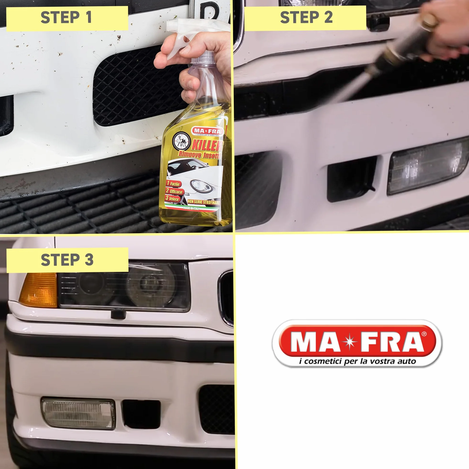 MAFRA Killer Detergente Spray per Auto 500 ml Elimina Macchie Insetti Moscerini