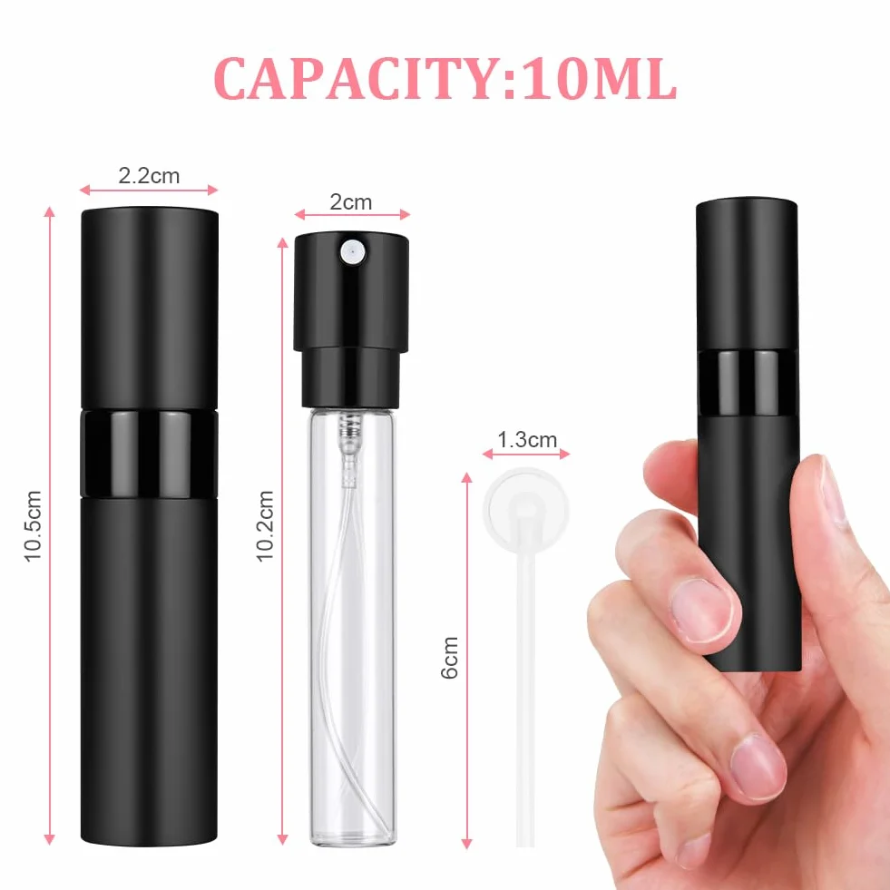 ACWOO 3 Pezzi 10ml Mini Bottiglia di Profumo Portatile, Atomizzatore da Viaggio