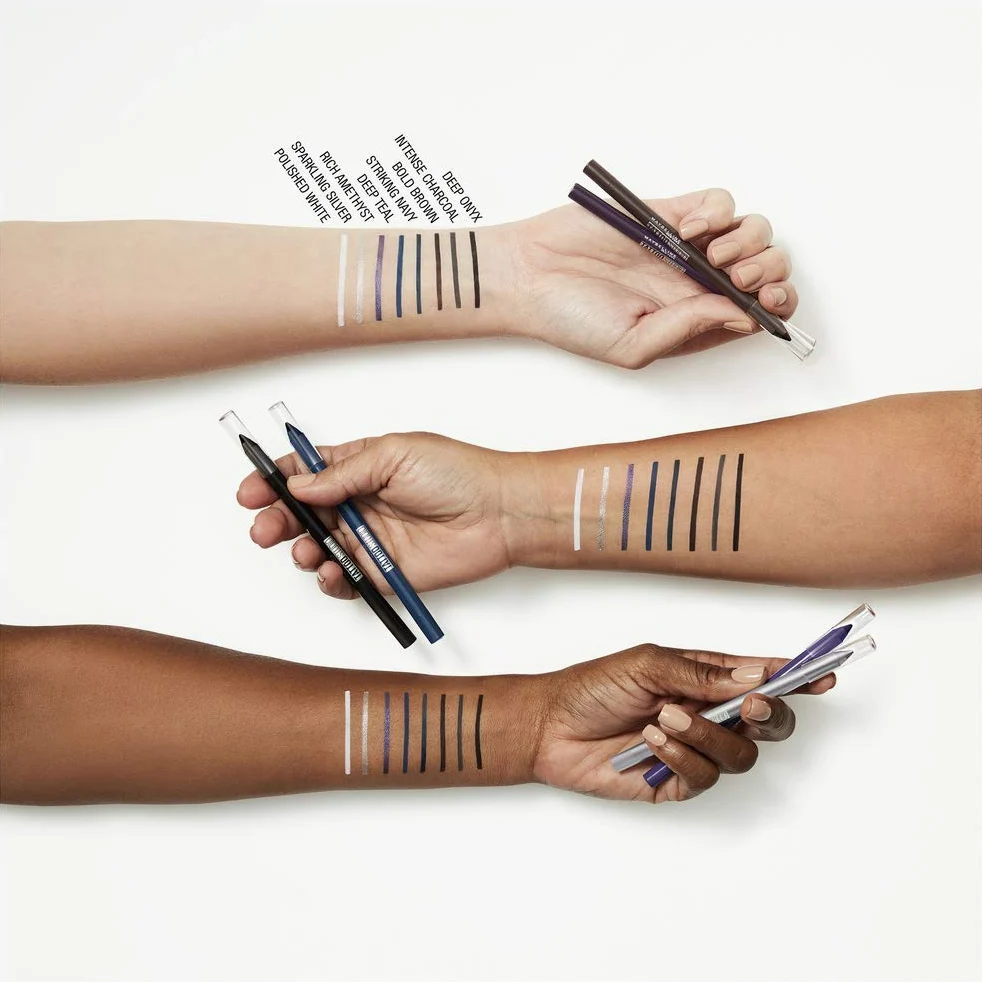 Maybelline New York Tattoostudio Waterproof, Long Wearing, Eyeliner Pencil Makeup, Intense Charcoal, 0.08 Ounce