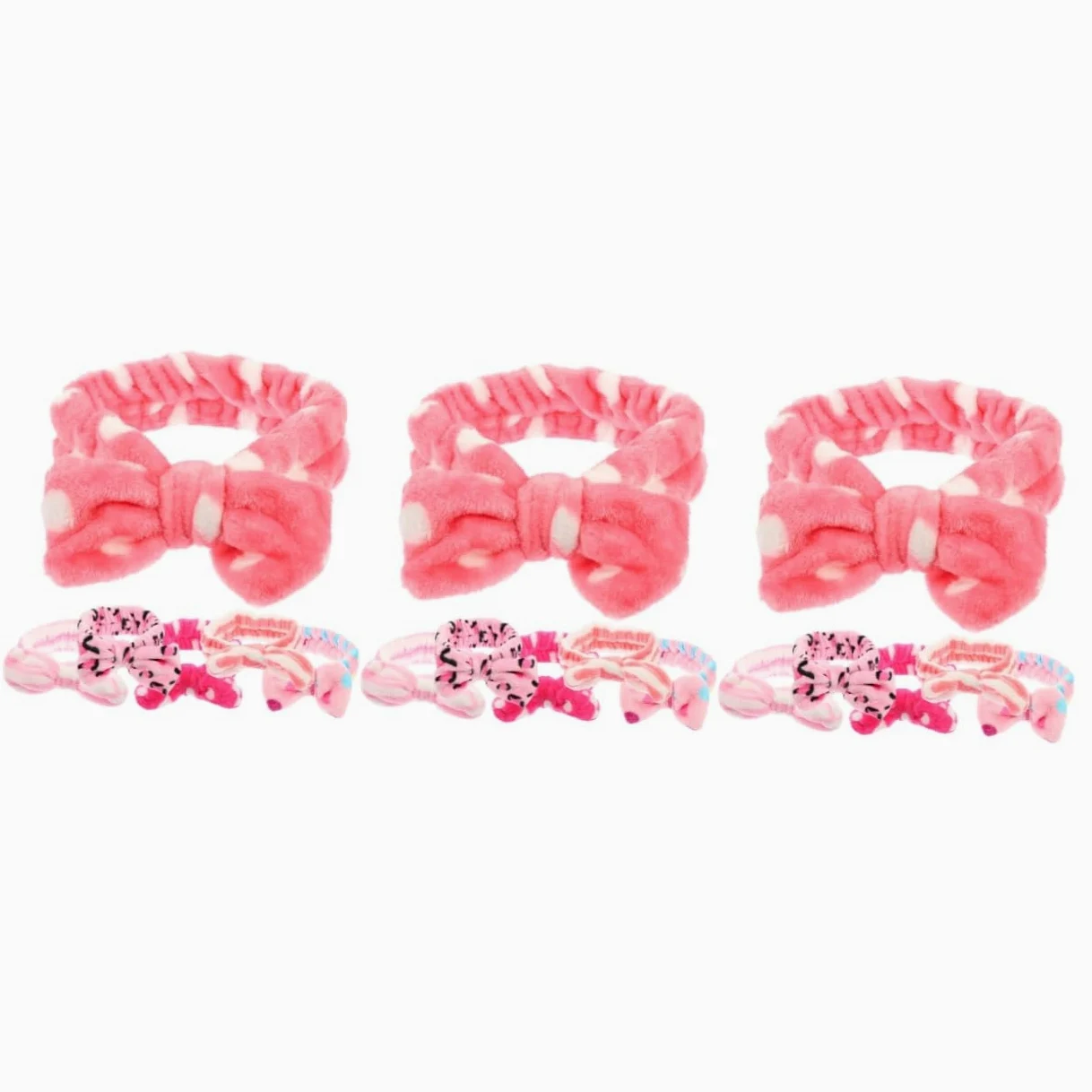 FRCOLOR 3 Set Di Fasce Per in Pile Di Corallo Fasce Per Da Spa Per Donne Per Per Il Trucco Set Di Per Per La Della Pelle 6 Pezzi * 3