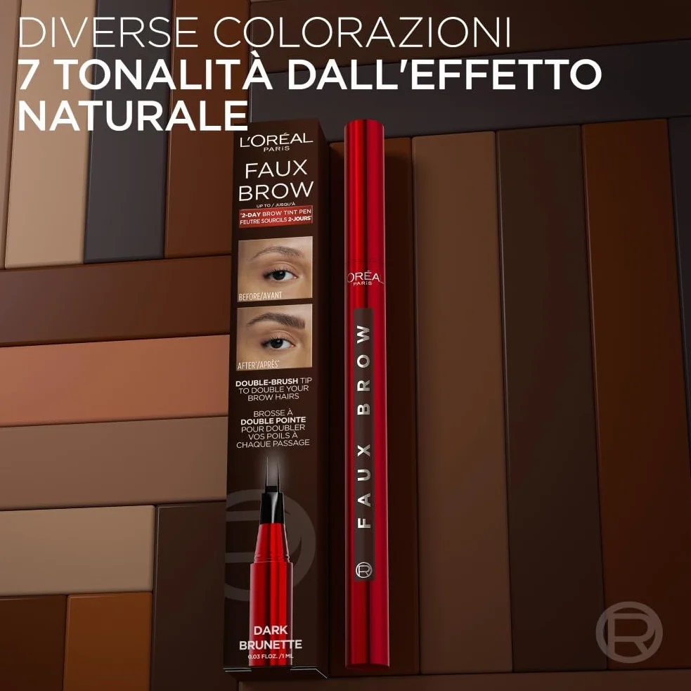 L'Oréal Paris Infaillible Faux Brow Penna Sopracciglia Dark Brunette 1g Tenuta 48H