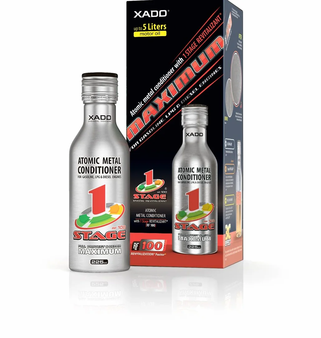 XADO Additivo olio motore riparazione protezione usura Condizionatore Atomico Metallo Revitalizant 1Stage Maximum 225ml