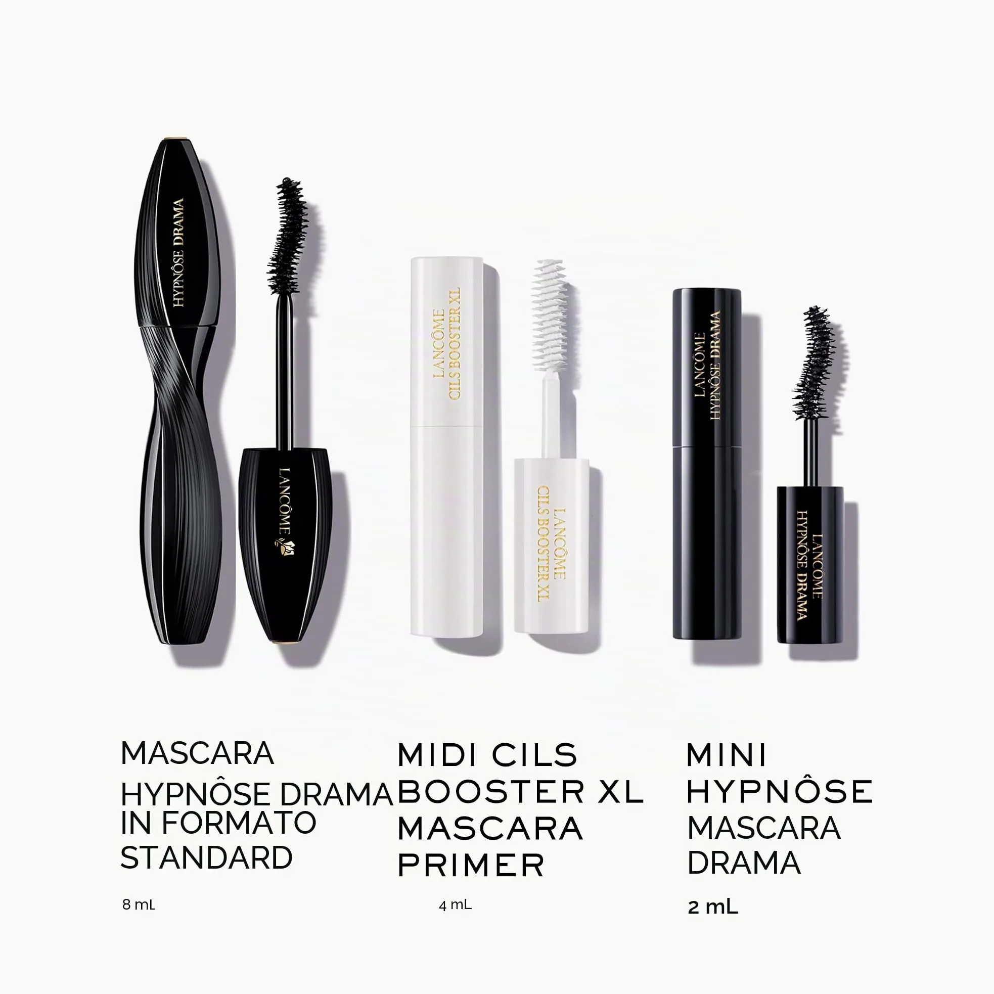 Lancôme Hypnôse Drama Mascara Set, Ultimate Volumising Eye Routine con olio di jojoba, include mascara full size, mascara formato da viaggio e mini Cils Booster XL Primer