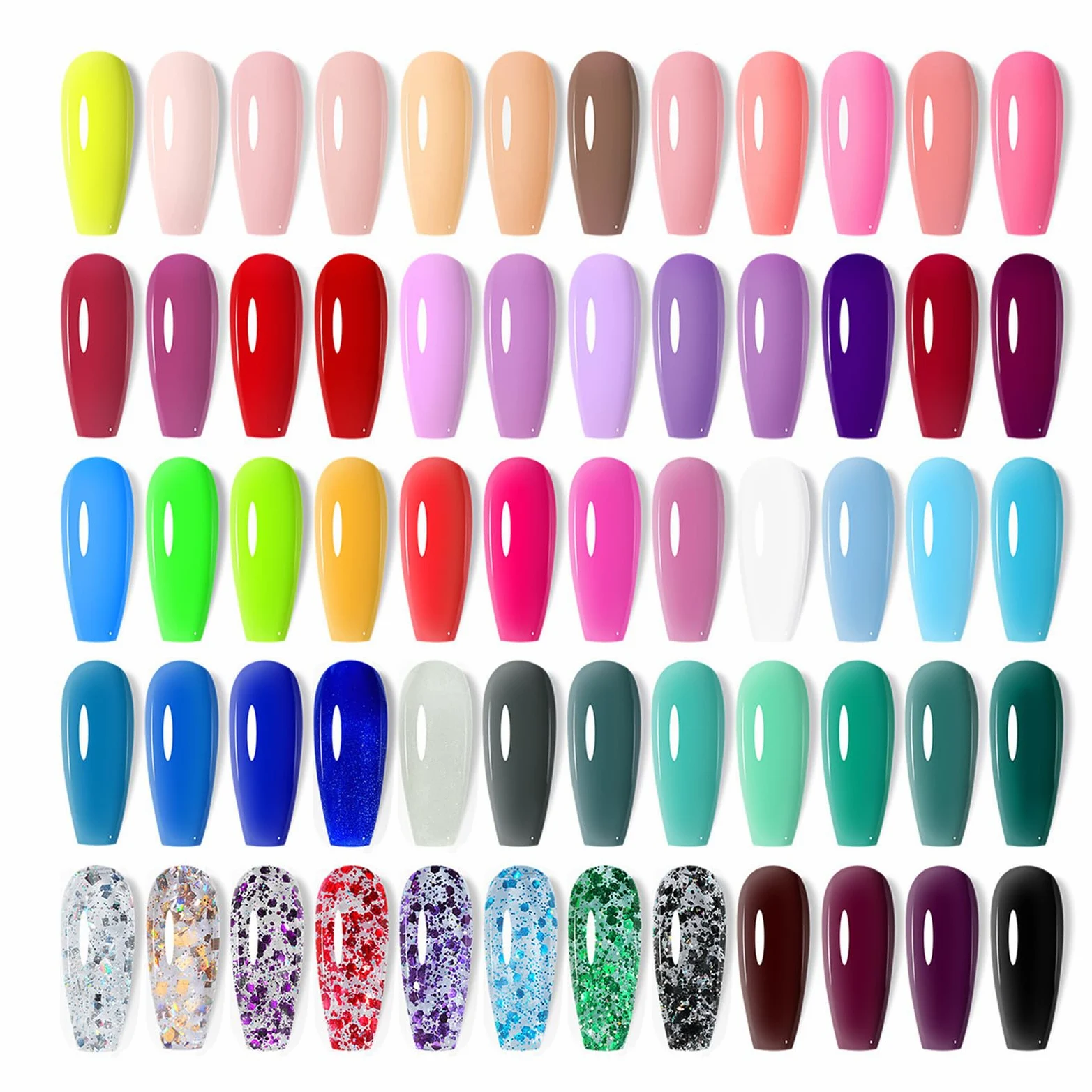 Kit Smalto Gel 60 Colori A Lunga Durata Con Asciugatura Rapida Per | Smalto Gel Per Unghie Per Casa Salon Manicure Spa Viaggio Matrimonio Festa Sposa Vacanza Festival